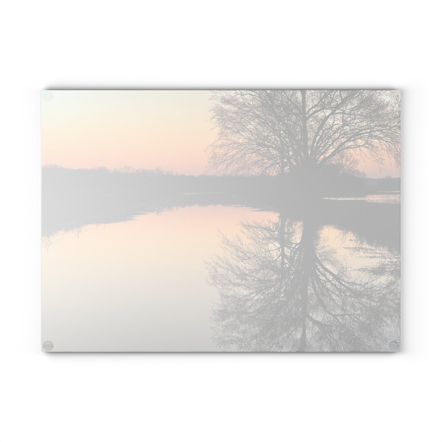 "Reflections At Sunset" Glass Cutting Board