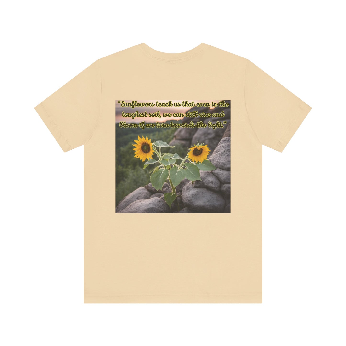 "Sunflower - Rise" Unisex Jersey Short Sleeve Tee 1