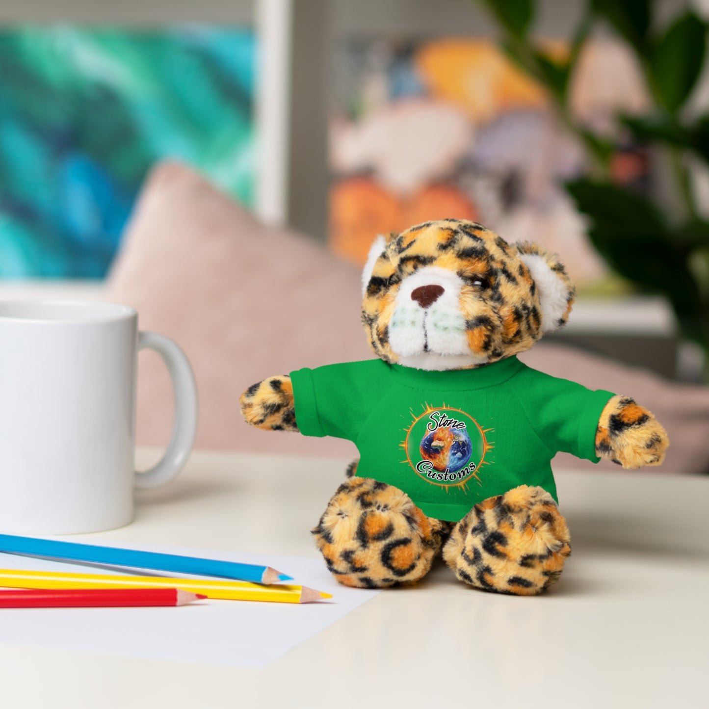 "Stone Customs" Stuffed Animals with Logo Tee