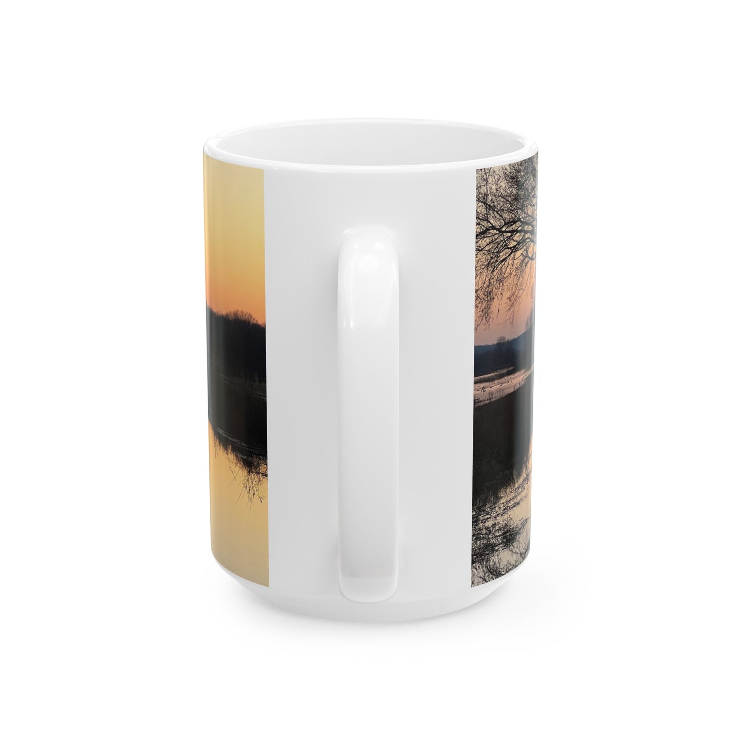 “Reflection At Sunset” Ceramic Mug, (11oz, 15oz)