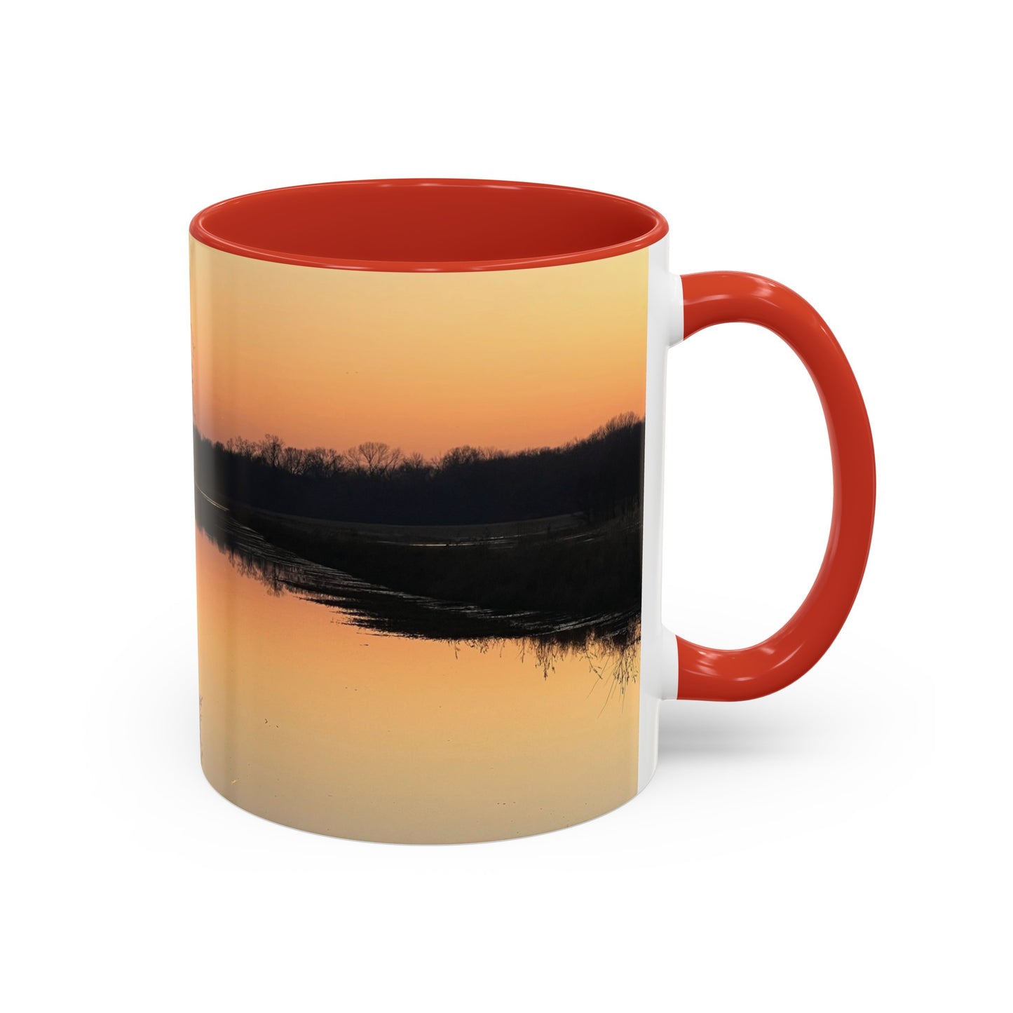 “Reflection At Sunset” Accent Coffee Mug (11, 15oz)