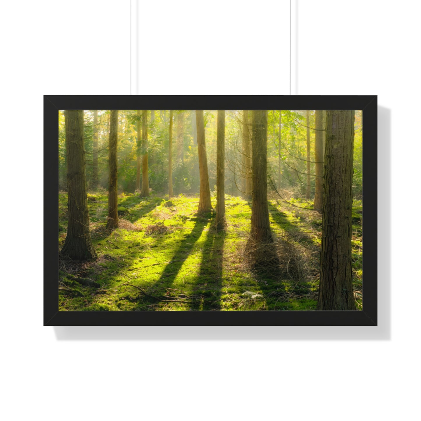 "Mossy Woodland" Framed Horizontal Poster