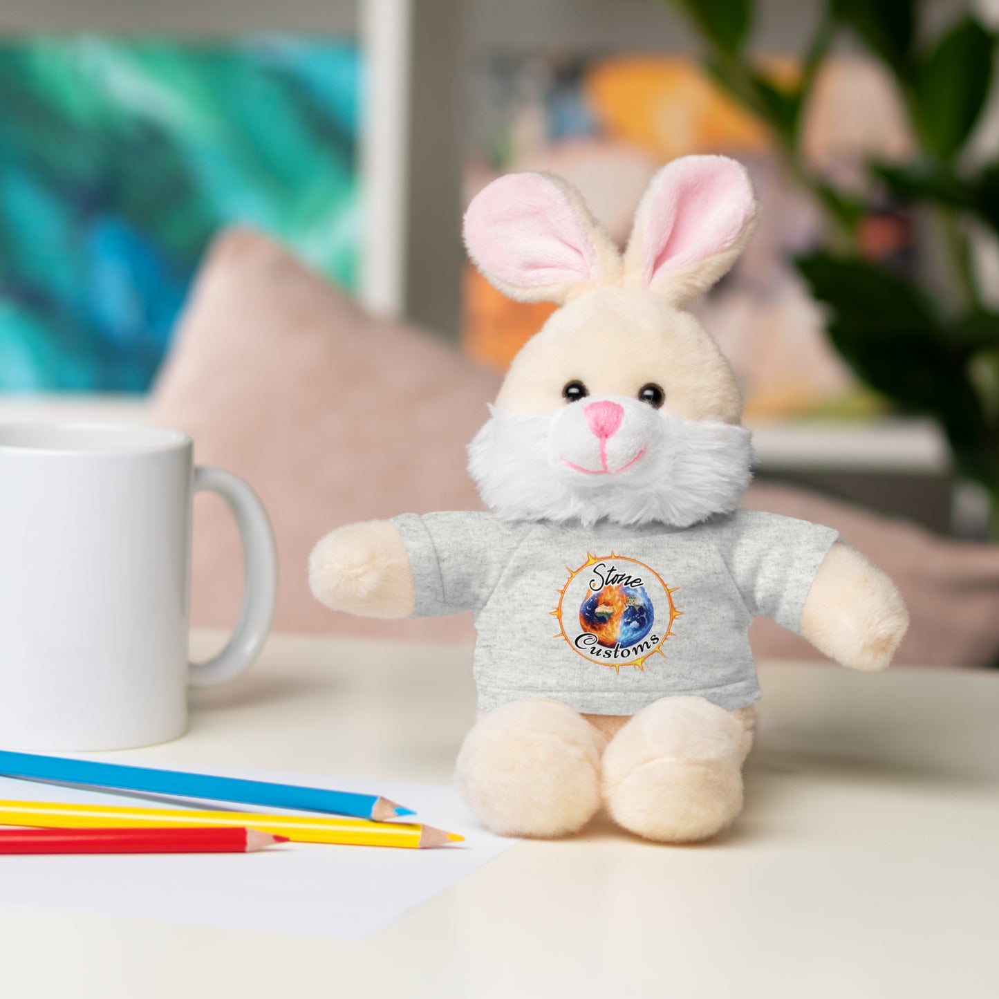 "Stone Customs" Stuffed Animals with Logo Tee
