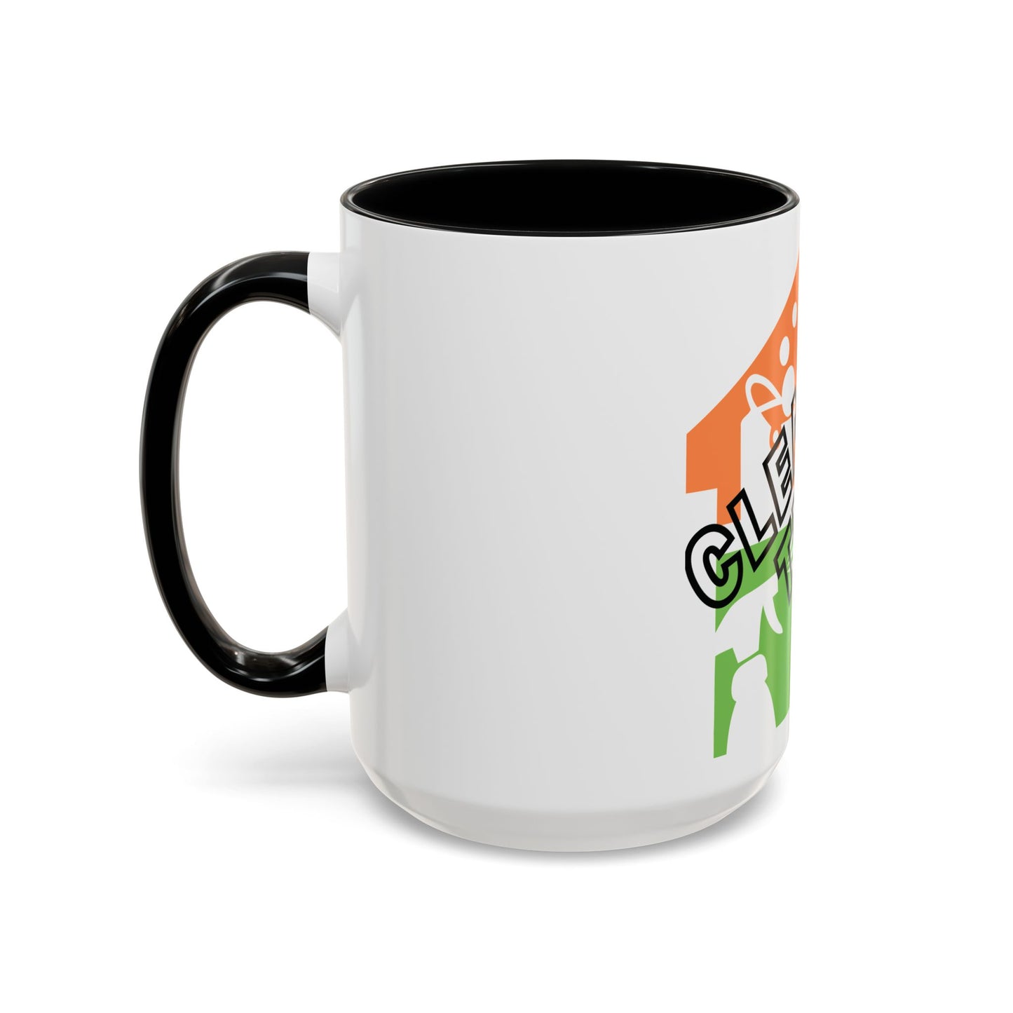 "Cleaning That Fitz" Logo Accent Coffee Mug (11, 15oz)