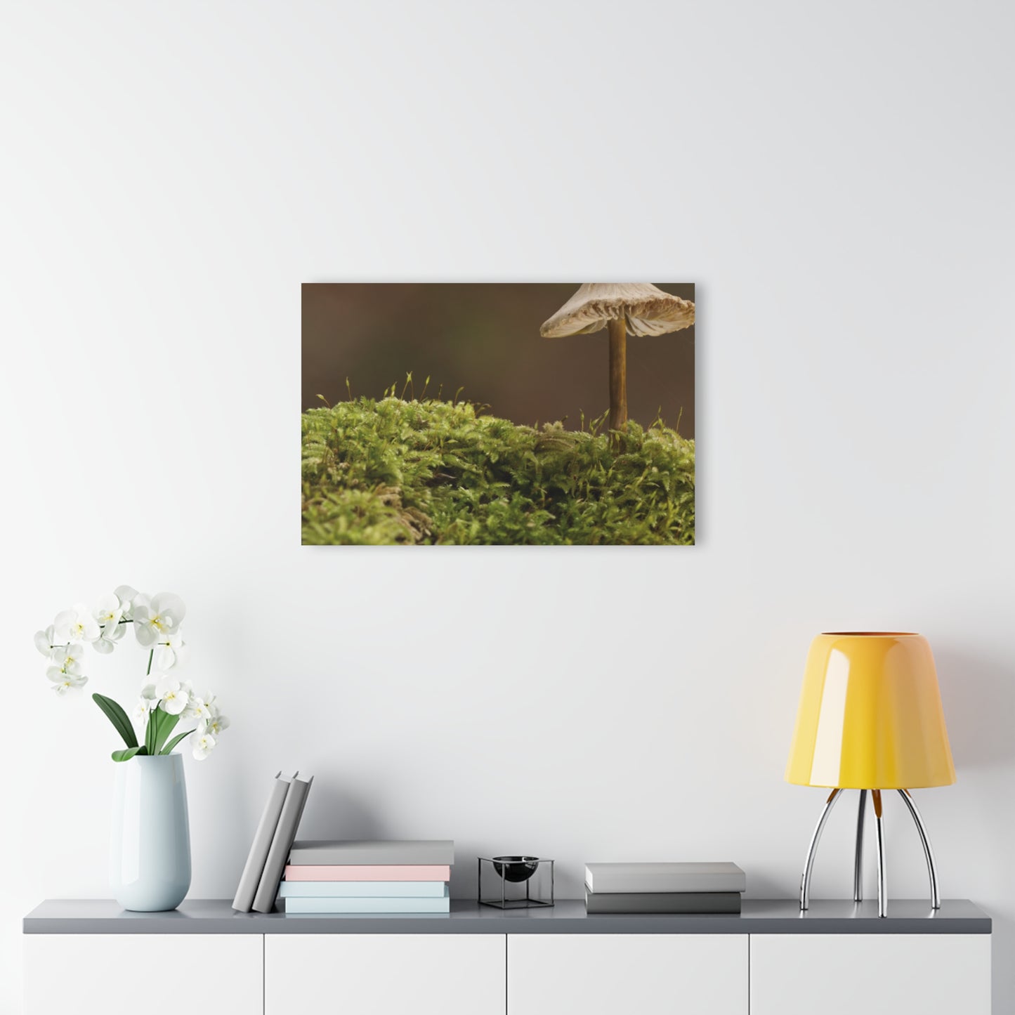 “Mushroom On Mossy Mound” Acrylic Prints (French Cleat Hanging)