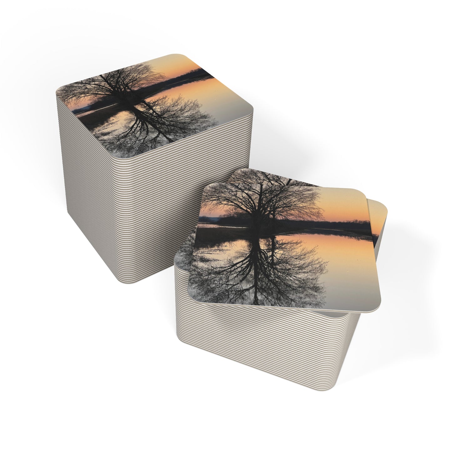 "Reflections At Sunset" Coasters (50, 100 pcs)