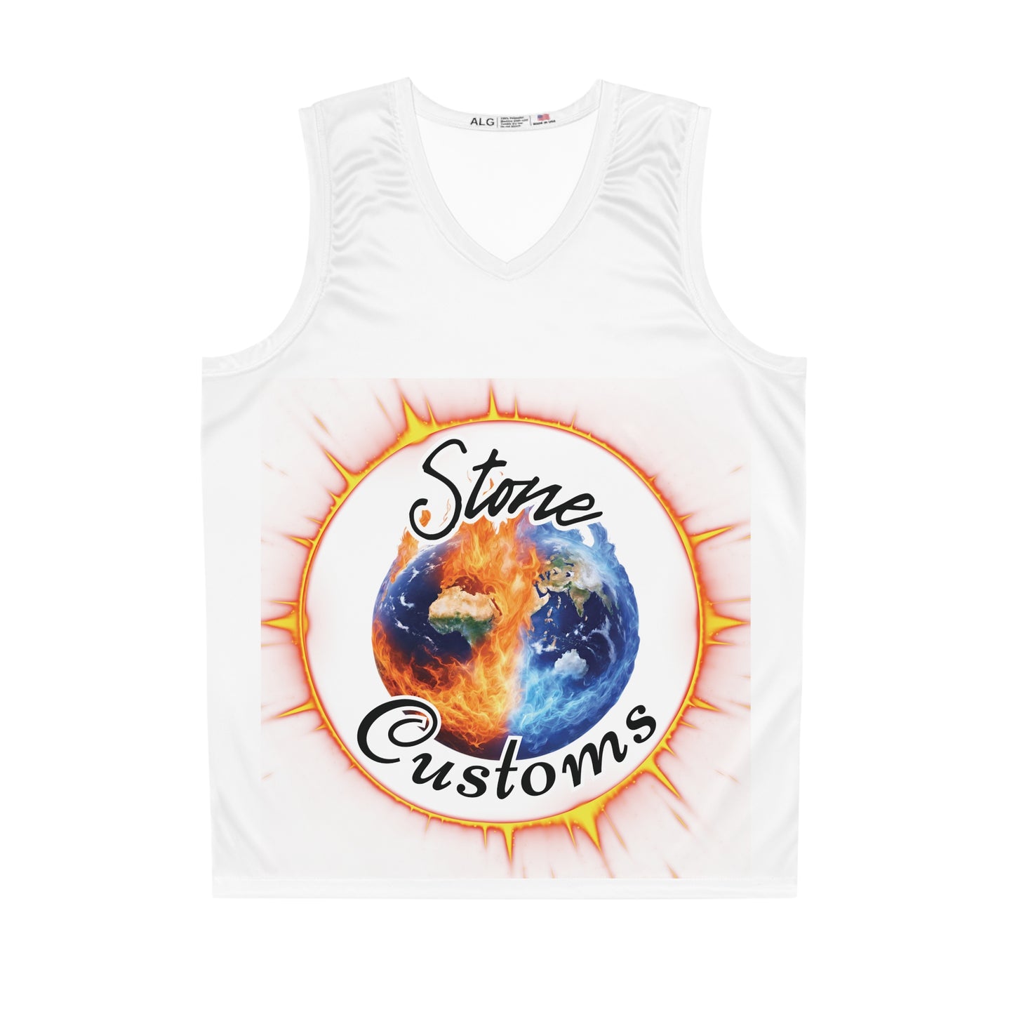 "Stone Customs" Basketball Jersey (AOP)