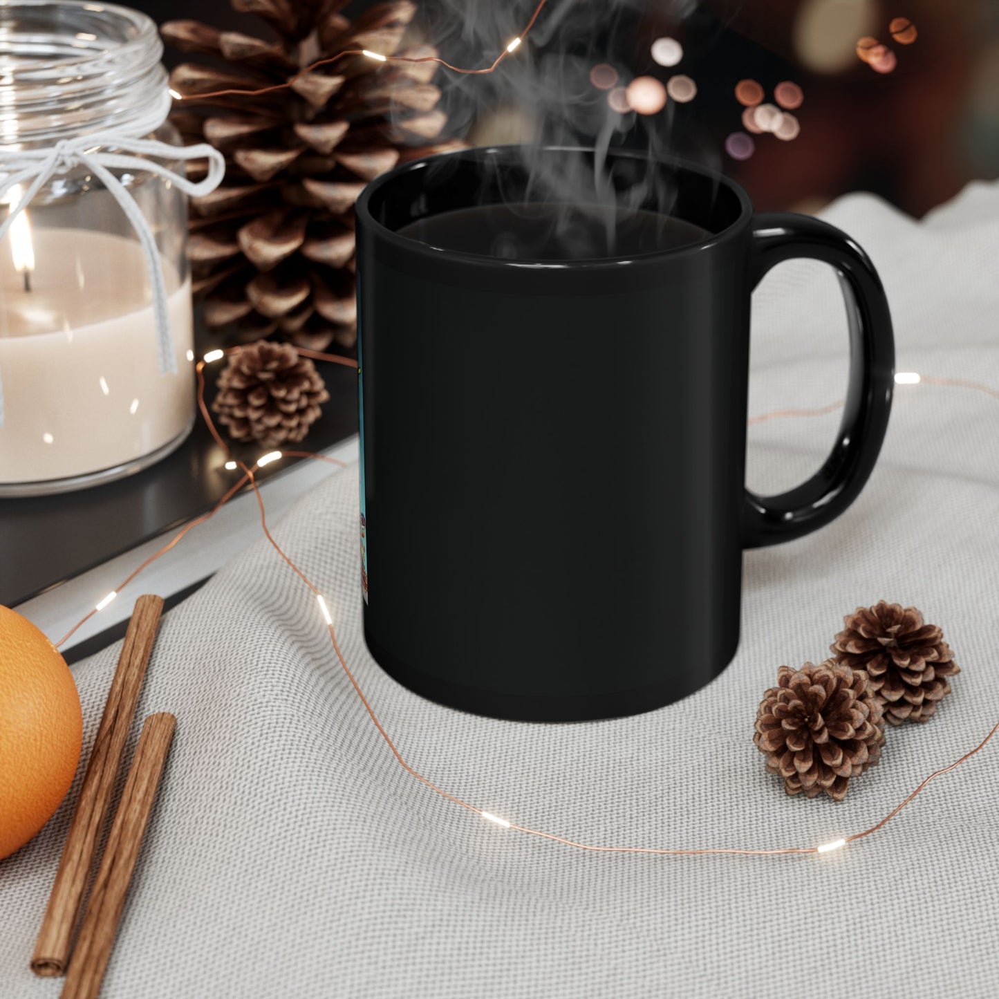 Right Side Design Mug - “I'm Extremely Unstable, Run!” Black Mug (11oz, 15oz)