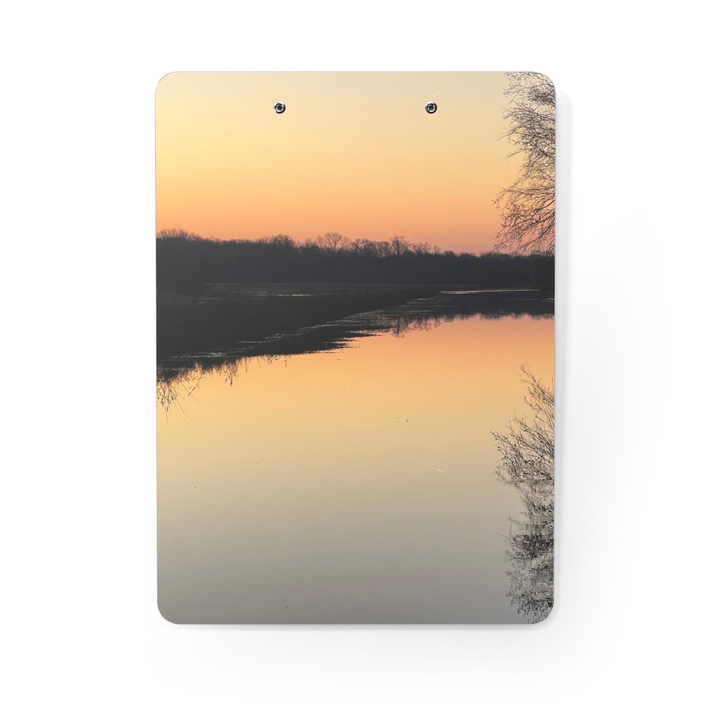 “Reflection At Sunset” Clipboard