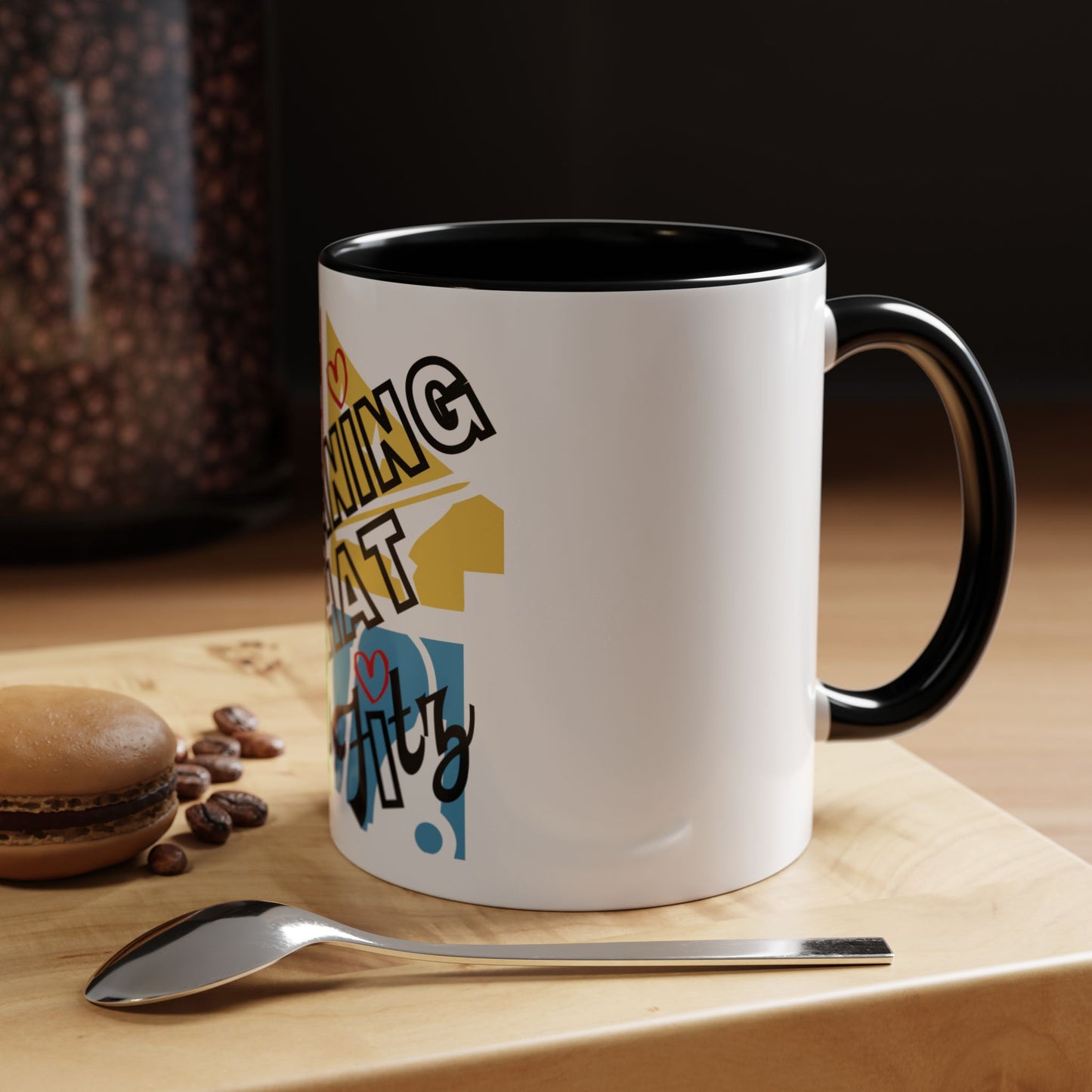 "Cleaning That Fitz" Logo Accent Coffee Mug (11, 15oz)