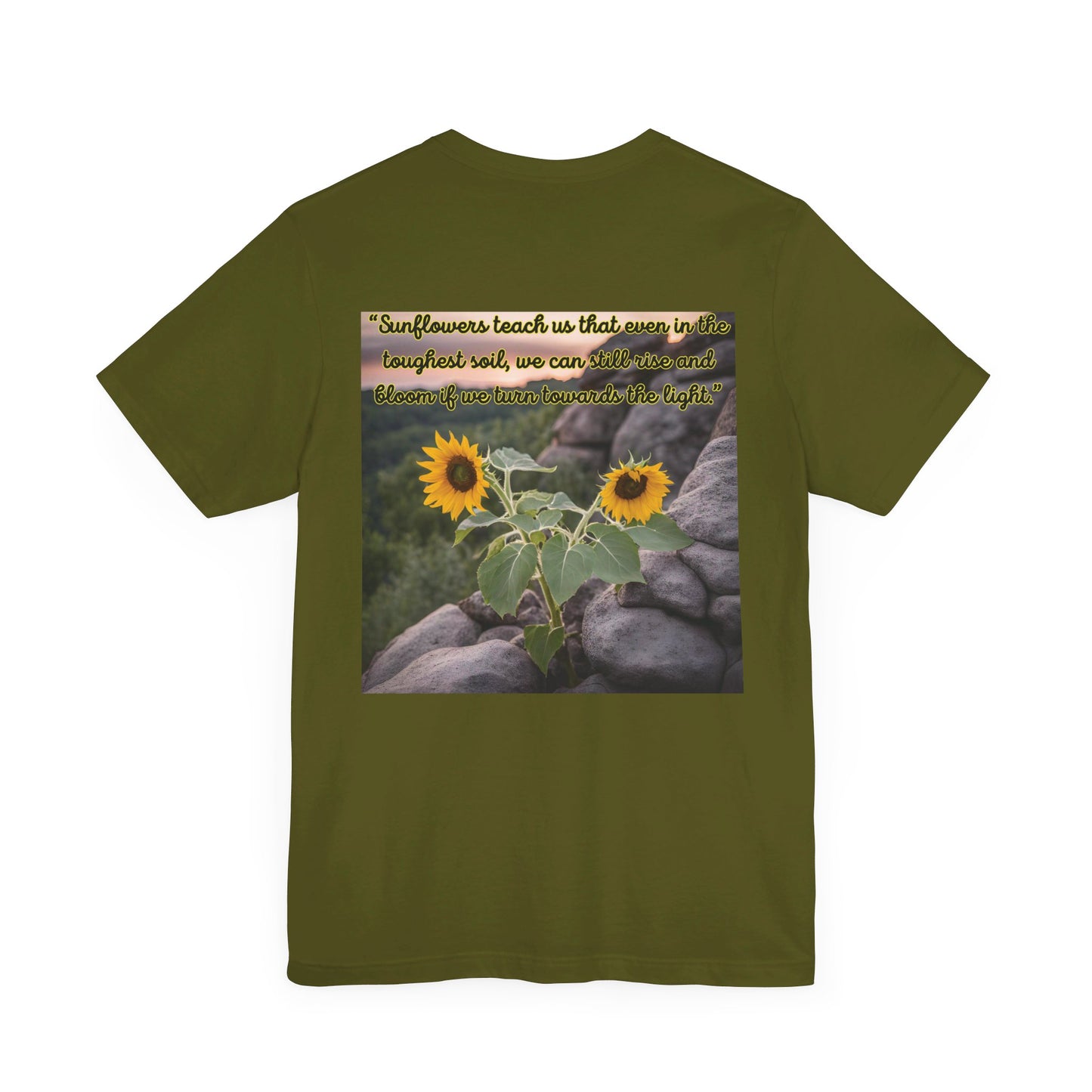 "Sunflower - Rise" Unisex Jersey Short Sleeve Tee 2