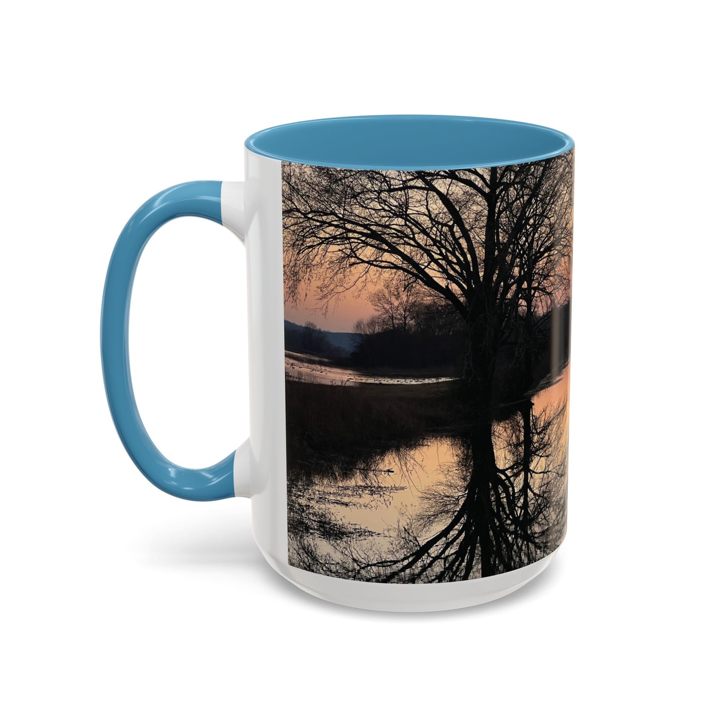 “Reflection At Sunset” Accent Coffee Mug (11, 15oz)
