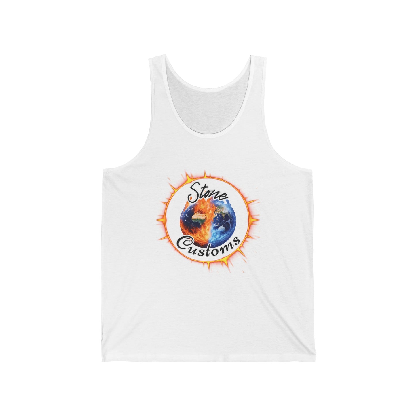 Front Logo, Unisex Jersey Tank