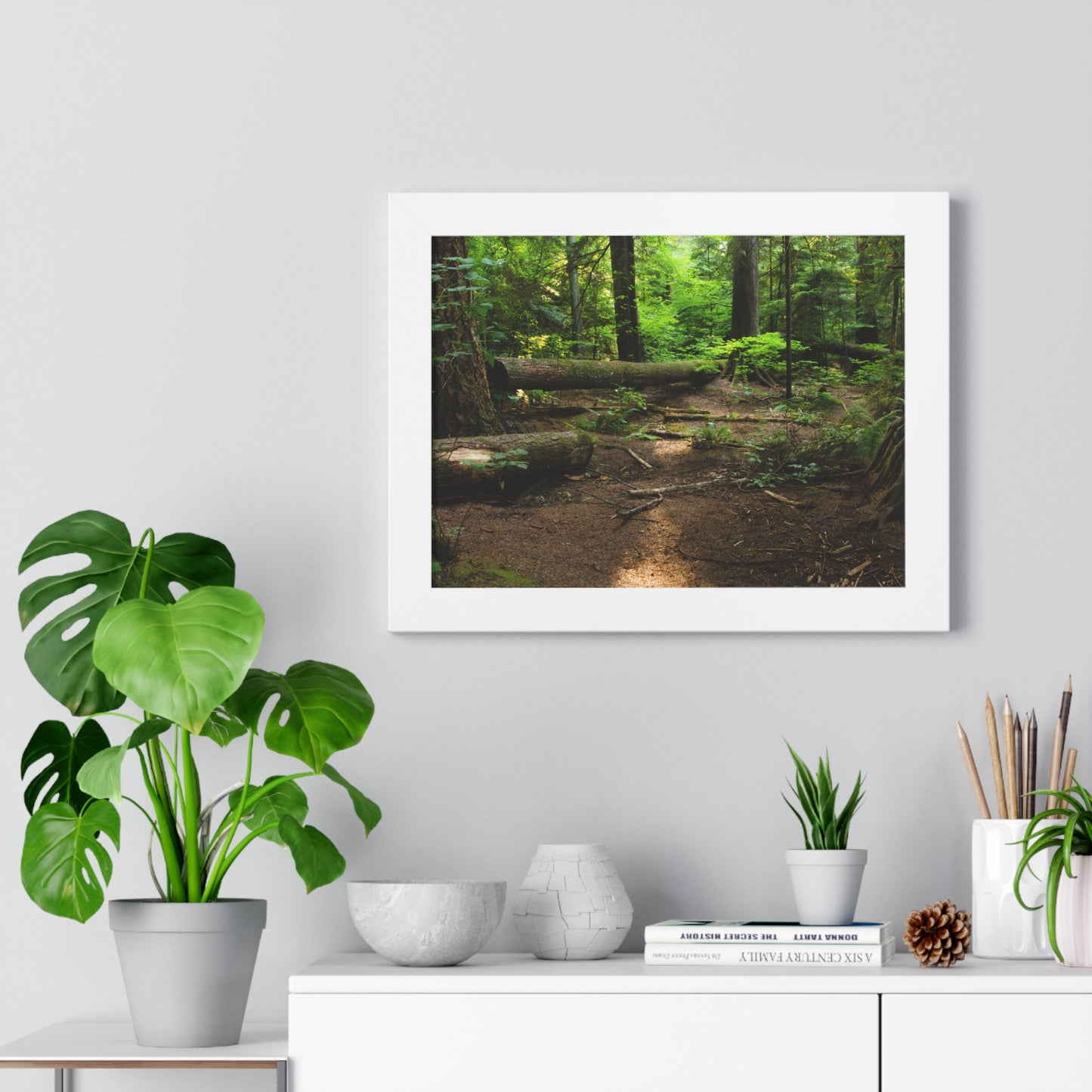 "Fallen Tree" Framed Horizontal Poster