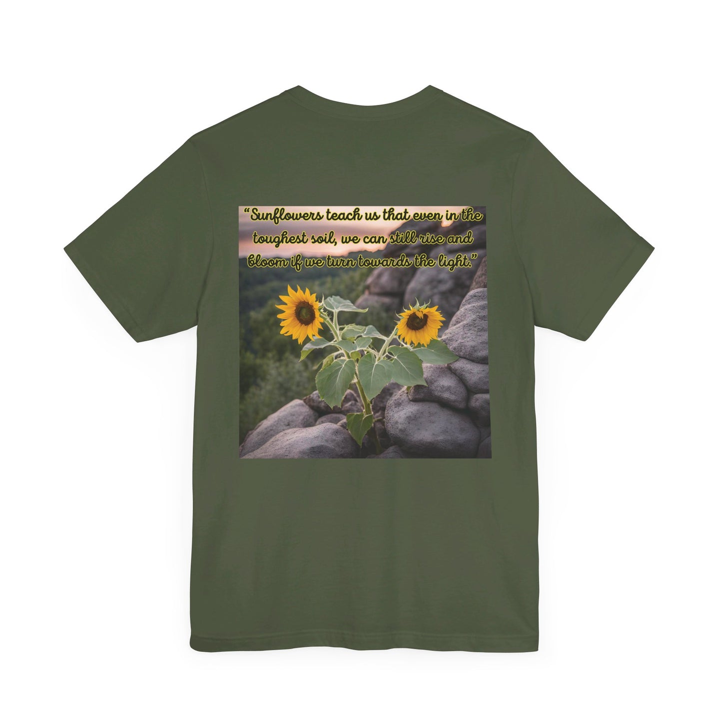 "Sunflower - Rise" Unisex Jersey Short Sleeve Tee 2