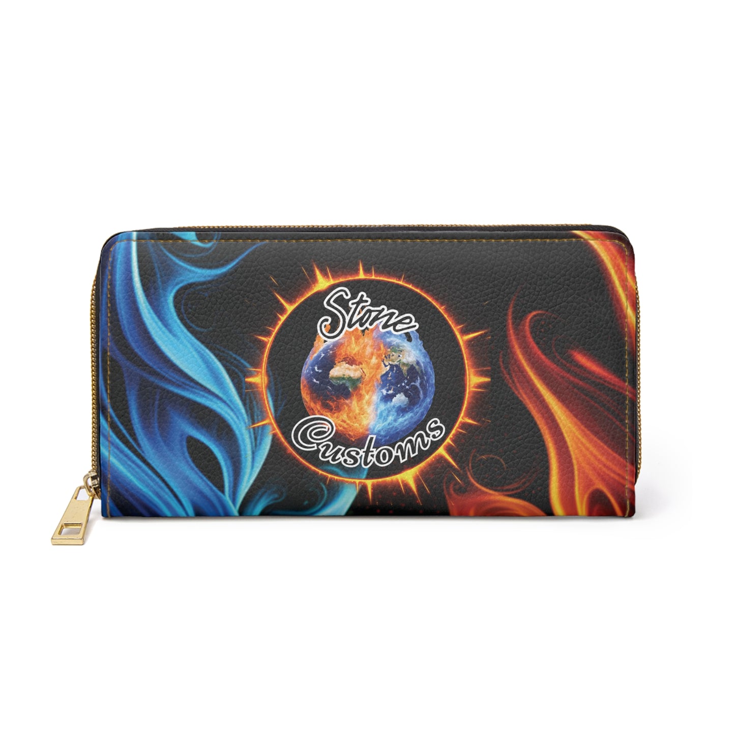 "Stone Customs" "Dancing Flames" Zipper Wallet