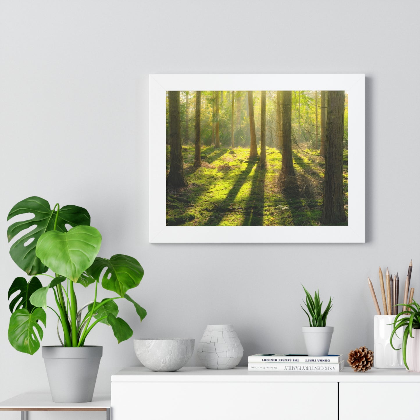 "Mossy Woodland" Framed Horizontal Poster