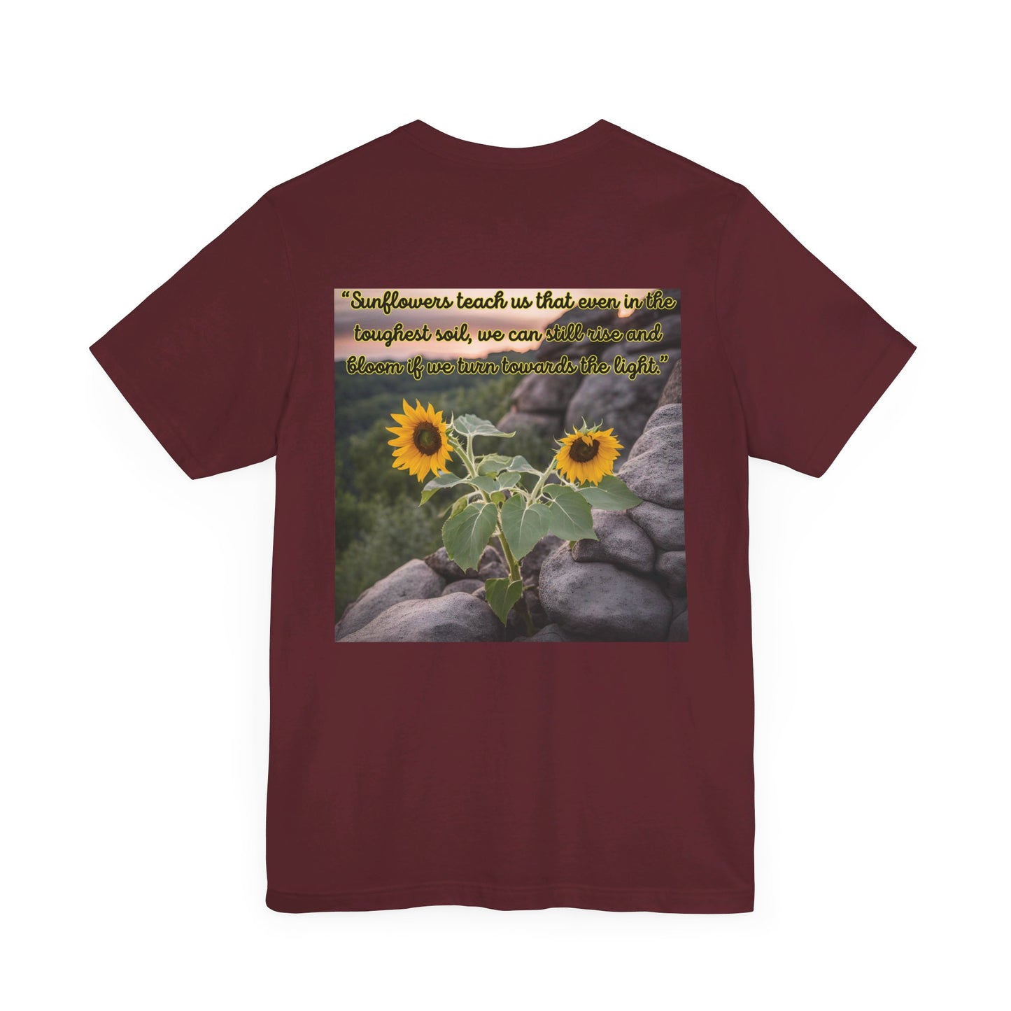 "Sunflower - Rise" Unisex Jersey Short Sleeve Tee 1