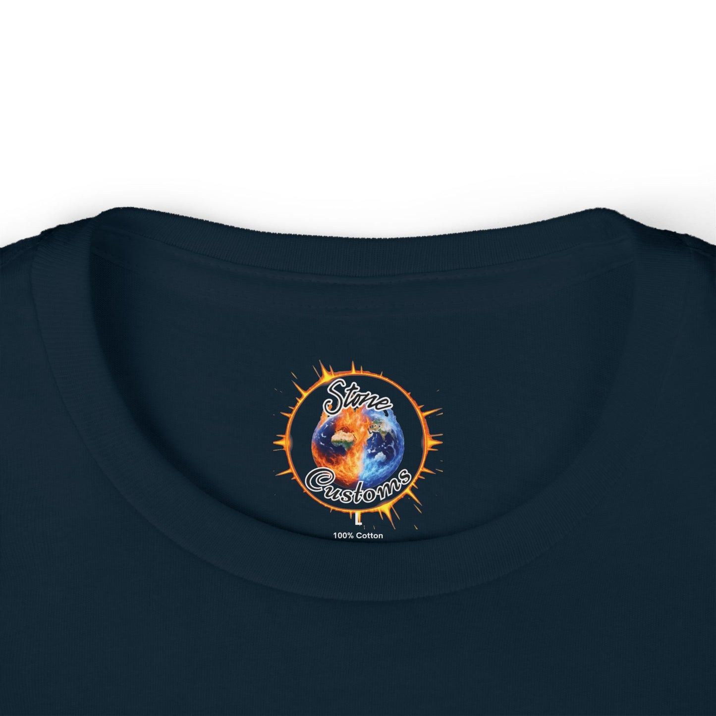 "Stone Customs" Logo on Back Kids Fine Jersey Tee