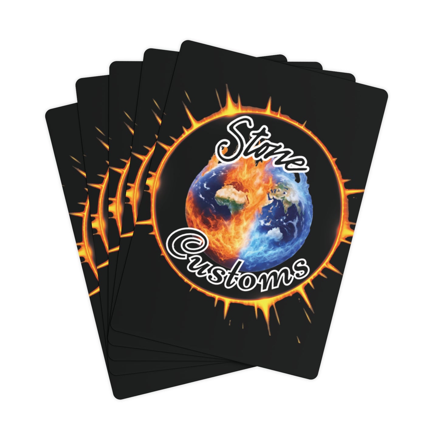 "Stone Customs" Poker Cards