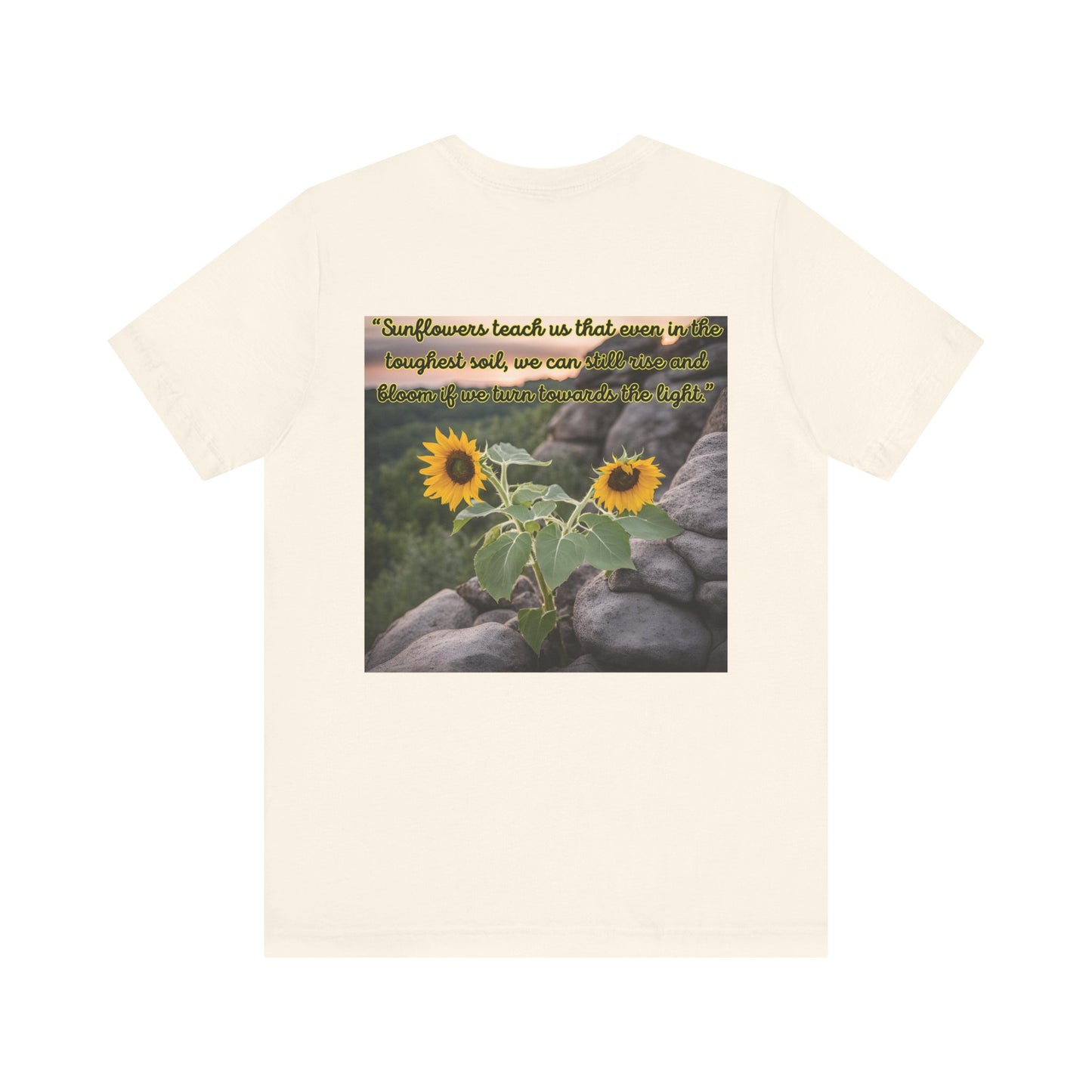 "Sunflower - Rise" Unisex Jersey Short Sleeve Tee 1