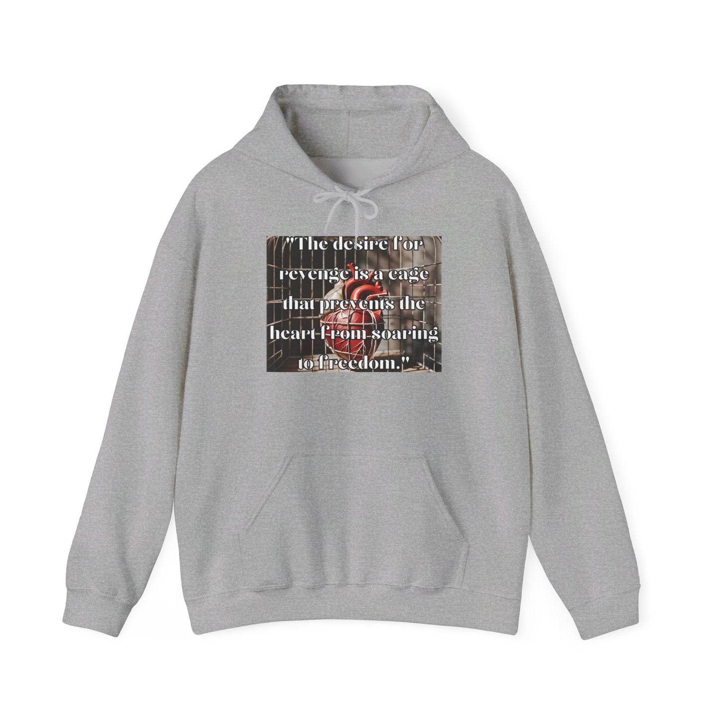 "Heart In A Cage/Stone Customs" Unisex Heavy Blend™ Hooded Sweatshirt