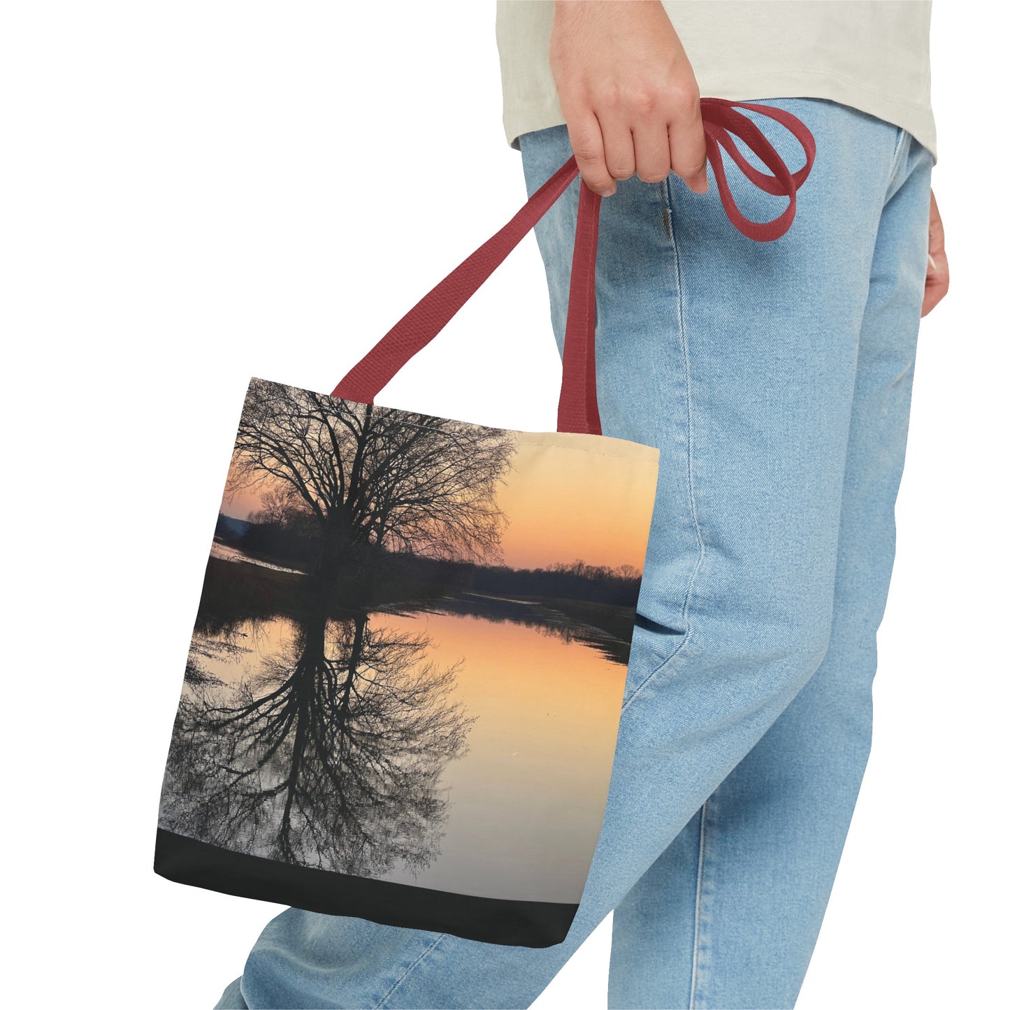 “Reflection At Sunset” Tote Bag (AOP)