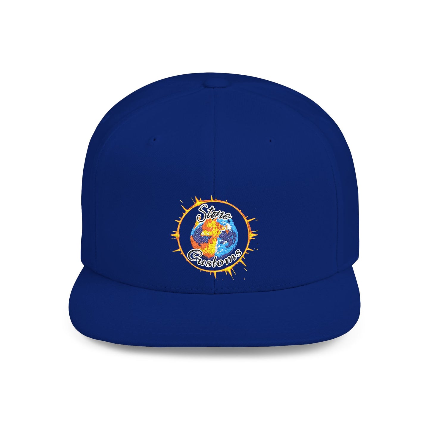 "Stone Customs" Logo Flat Bill Snapback