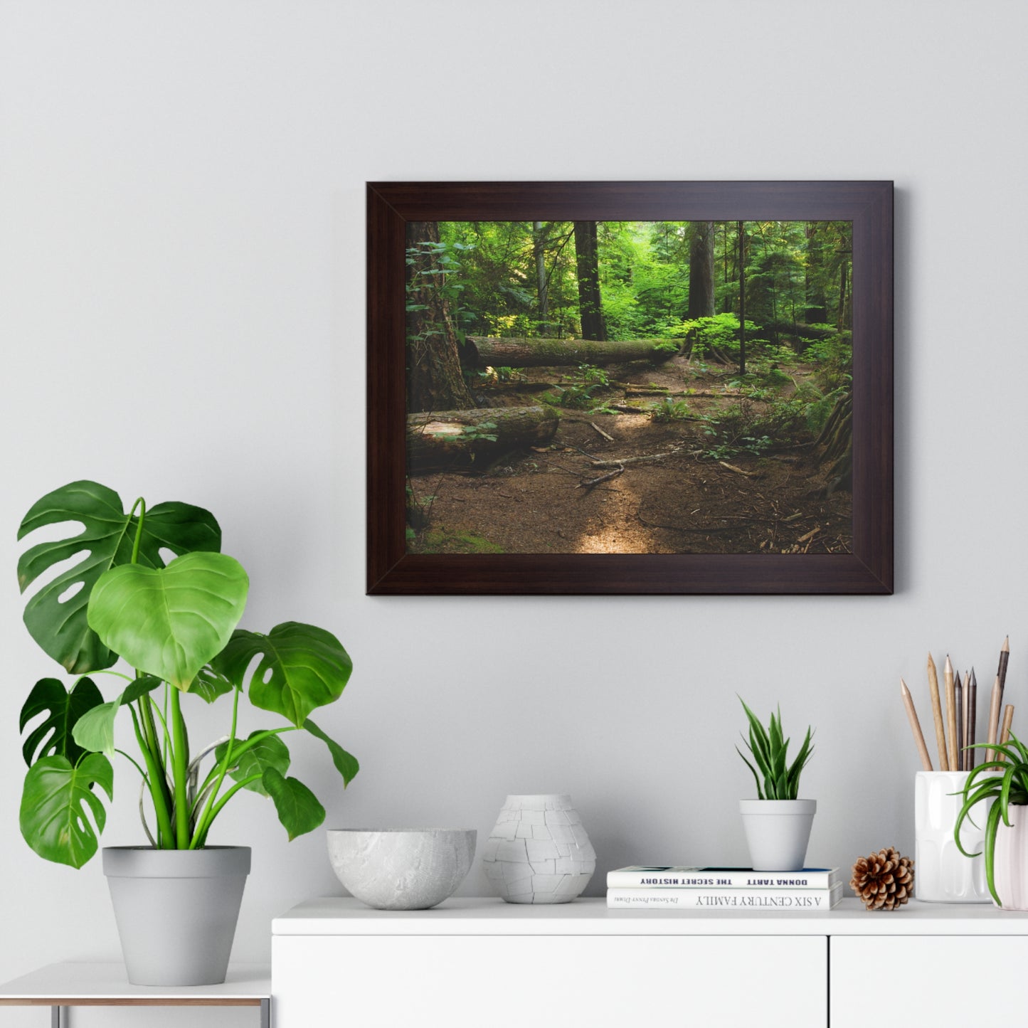 "Fallen Tree" Framed Horizontal Poster