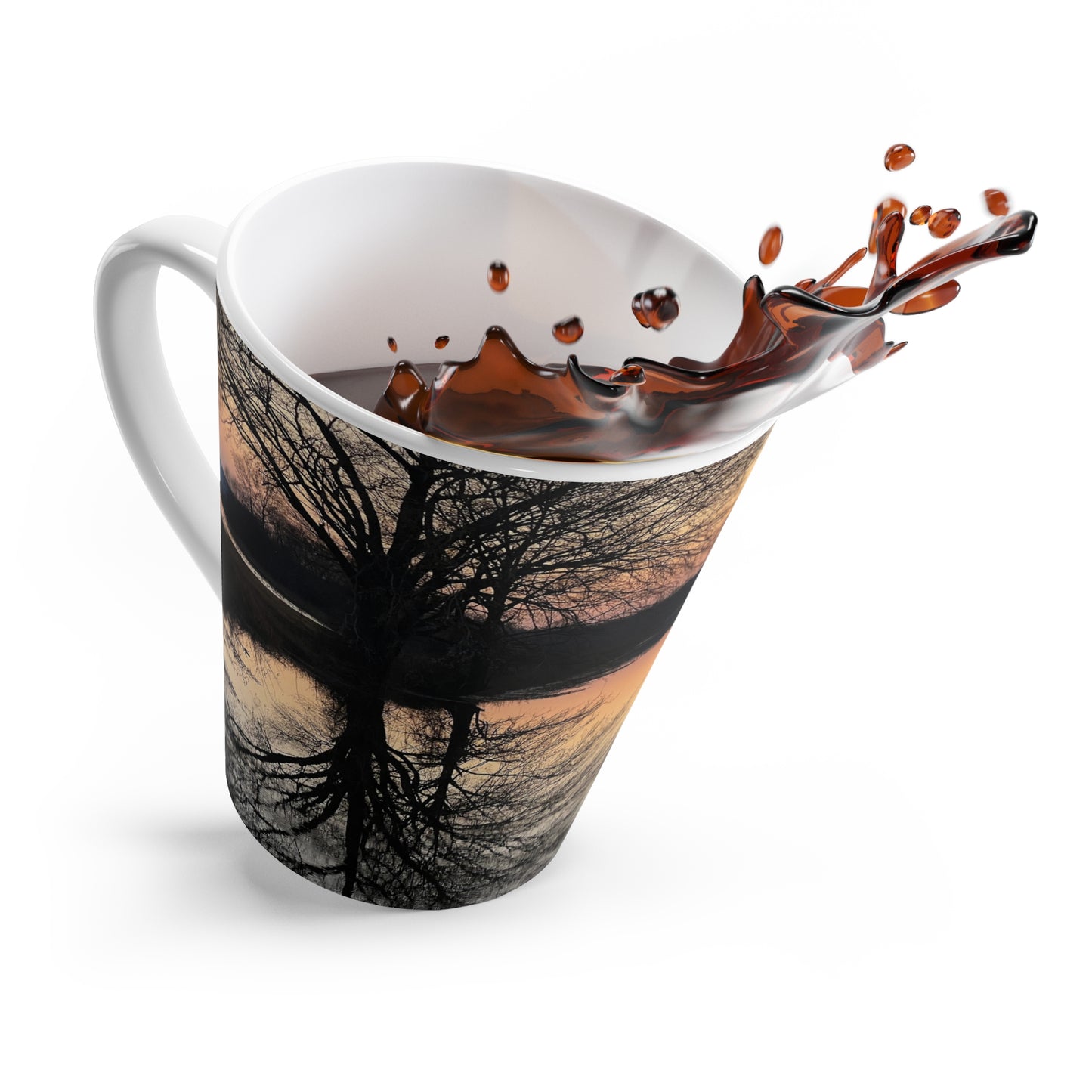 "Reflection At Sunset" Latte Mug