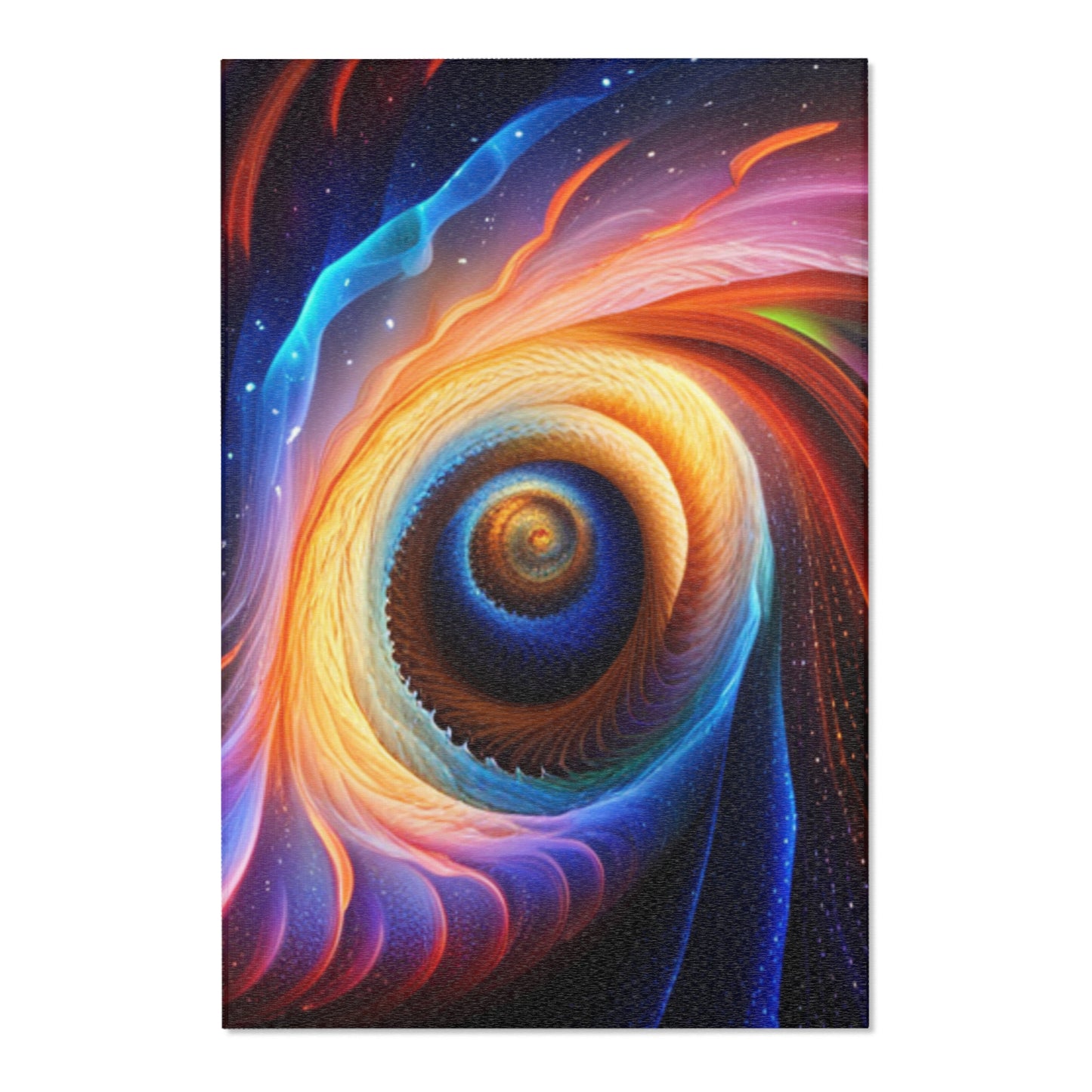 "Cosmic Spiral" Area Rugs