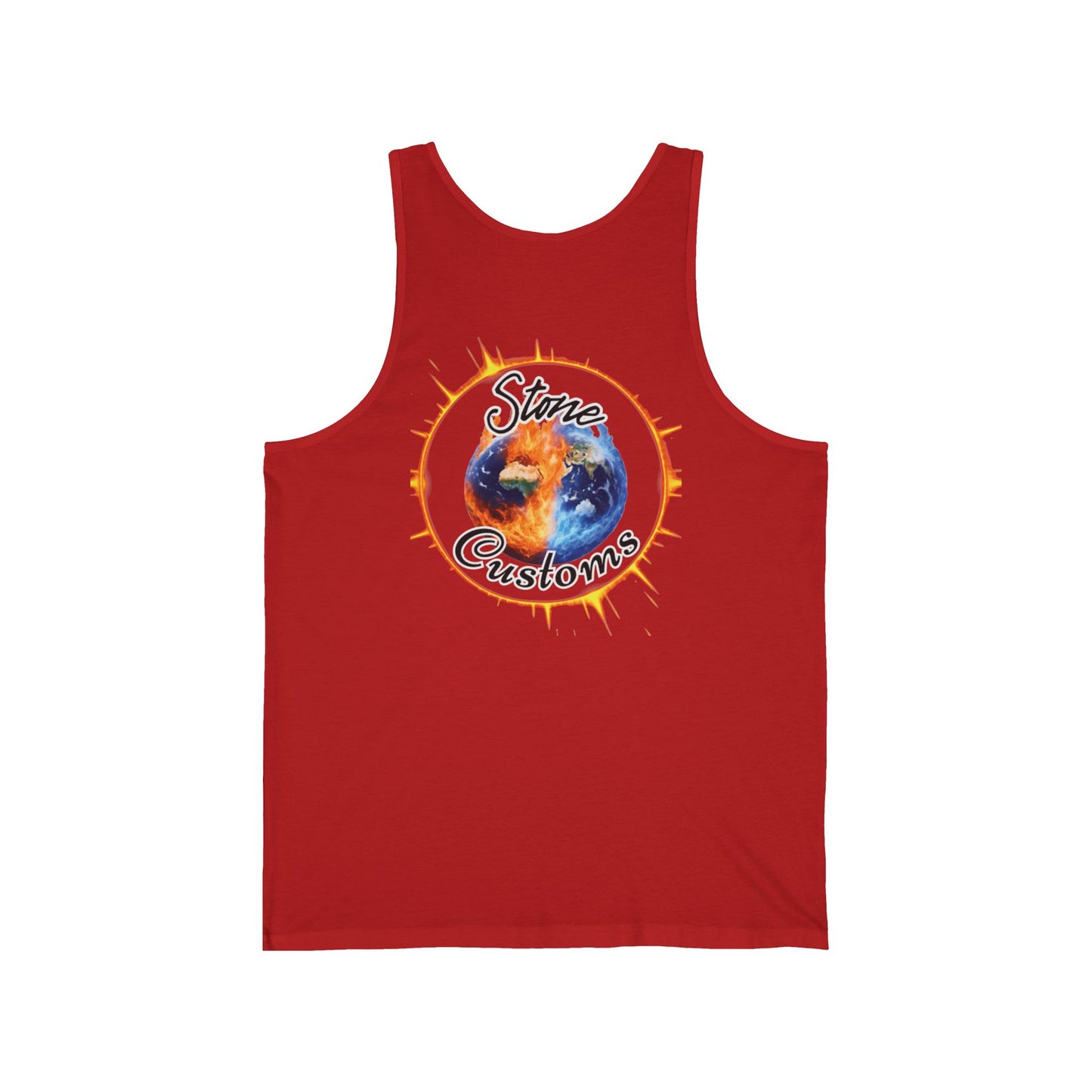 Back Logo Unisex Jersey Tank