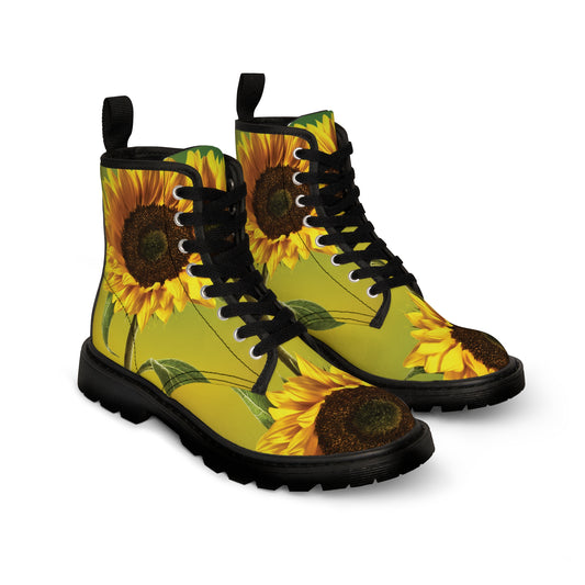 "Sunflower" Women's Canvas Boots