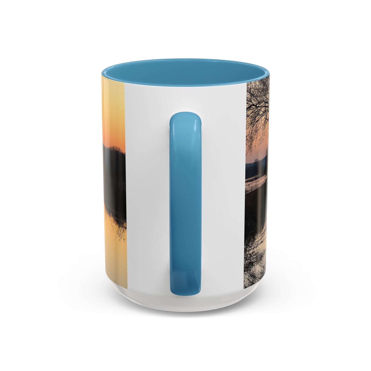 “Reflection At Sunset” Accent Coffee Mug (11, 15oz)