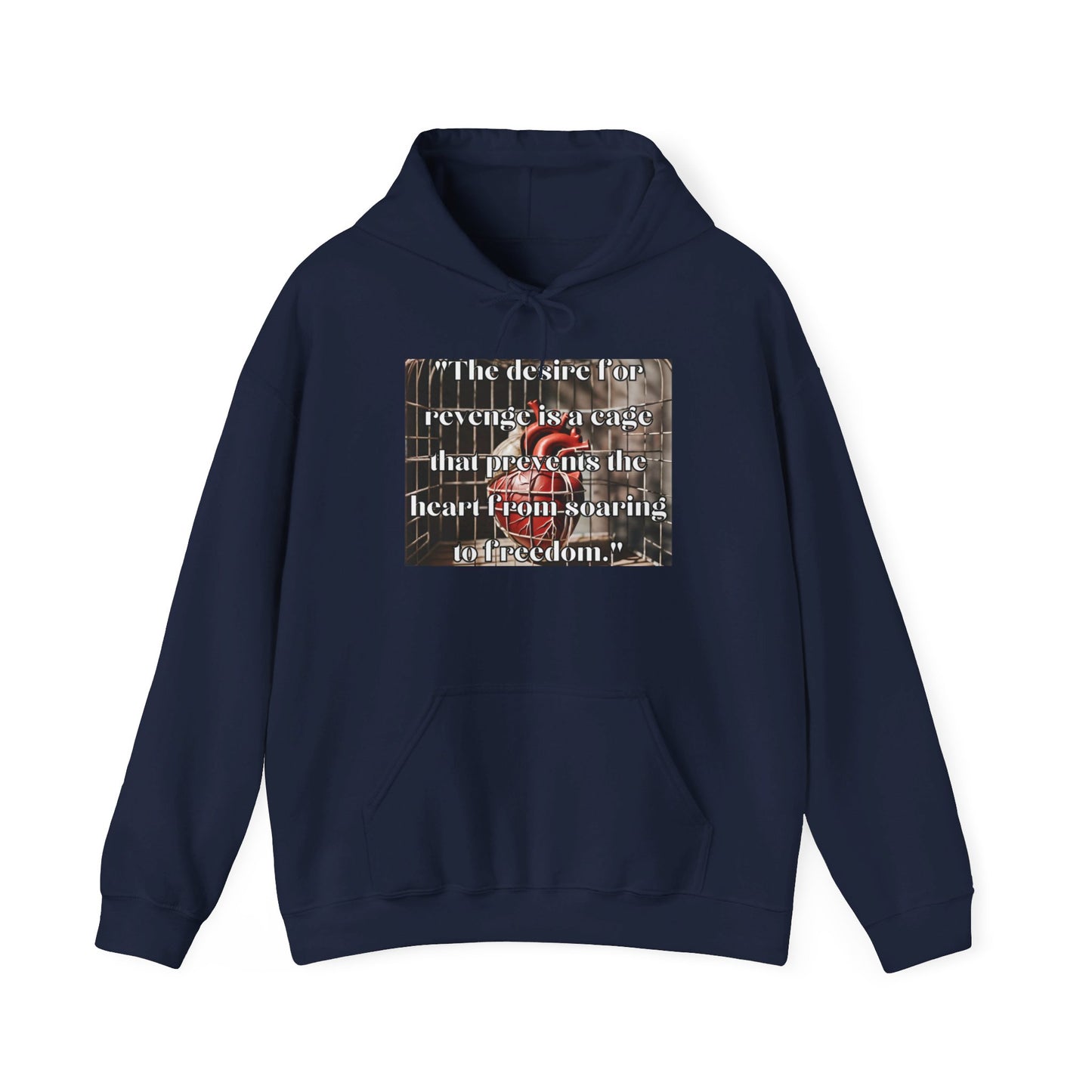 "Heart In A Cage/Stone Customs" Unisex Heavy Blend™ Hooded Sweatshirt