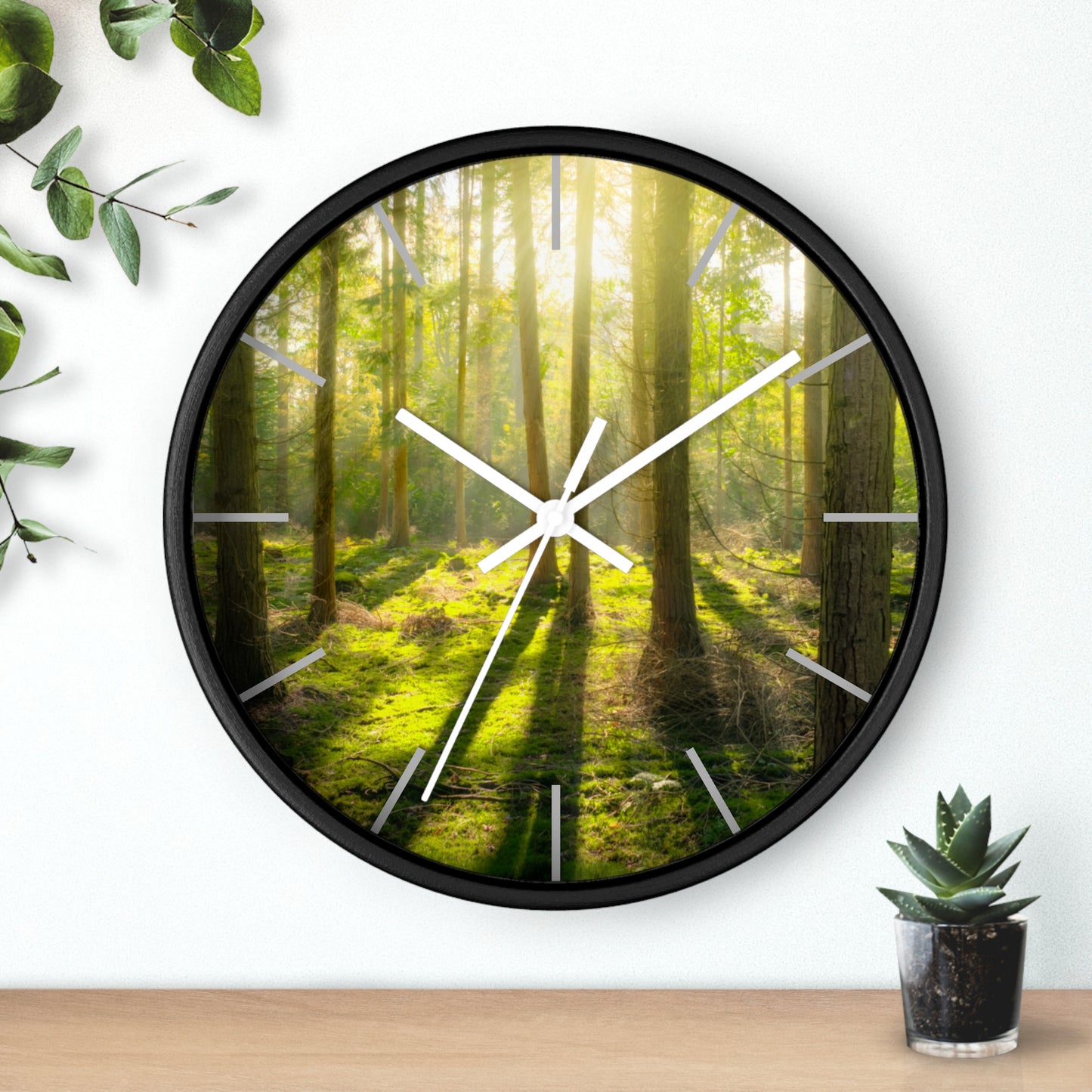 "Mossy Woodland" Wall Clock