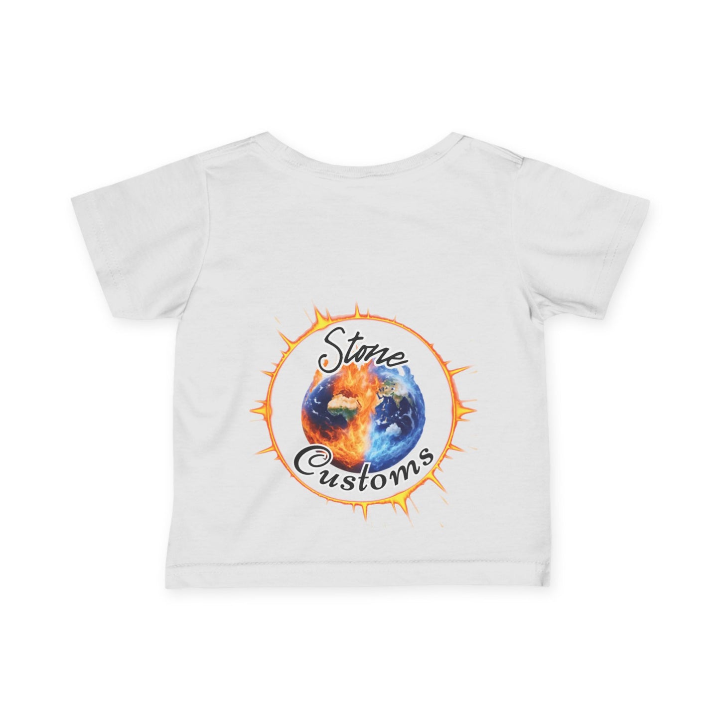 "Relax, The Boss Is Here" Infant Fine Jersey Tee w/Logo on Back