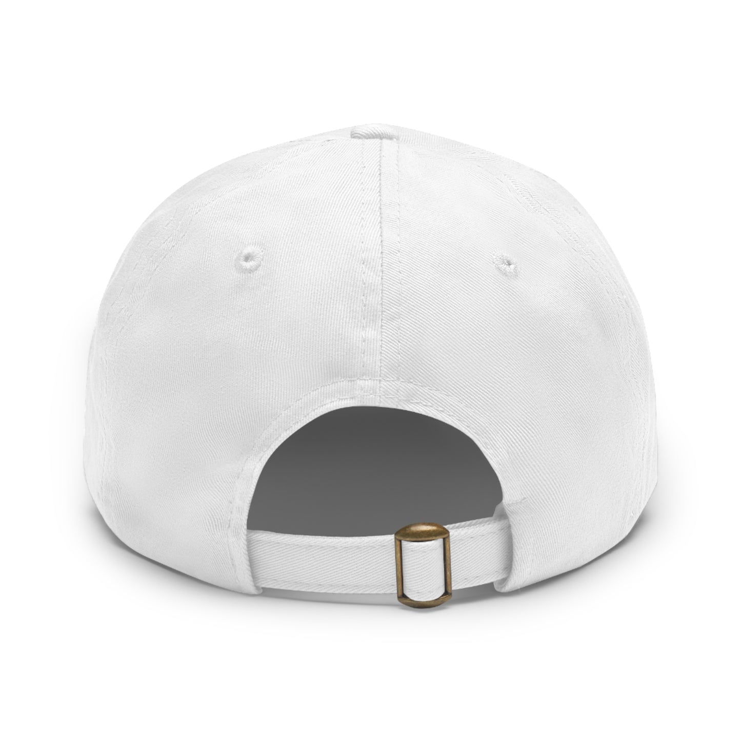 "StoneCustoms" Dad Hat with Leather Patch (Round)