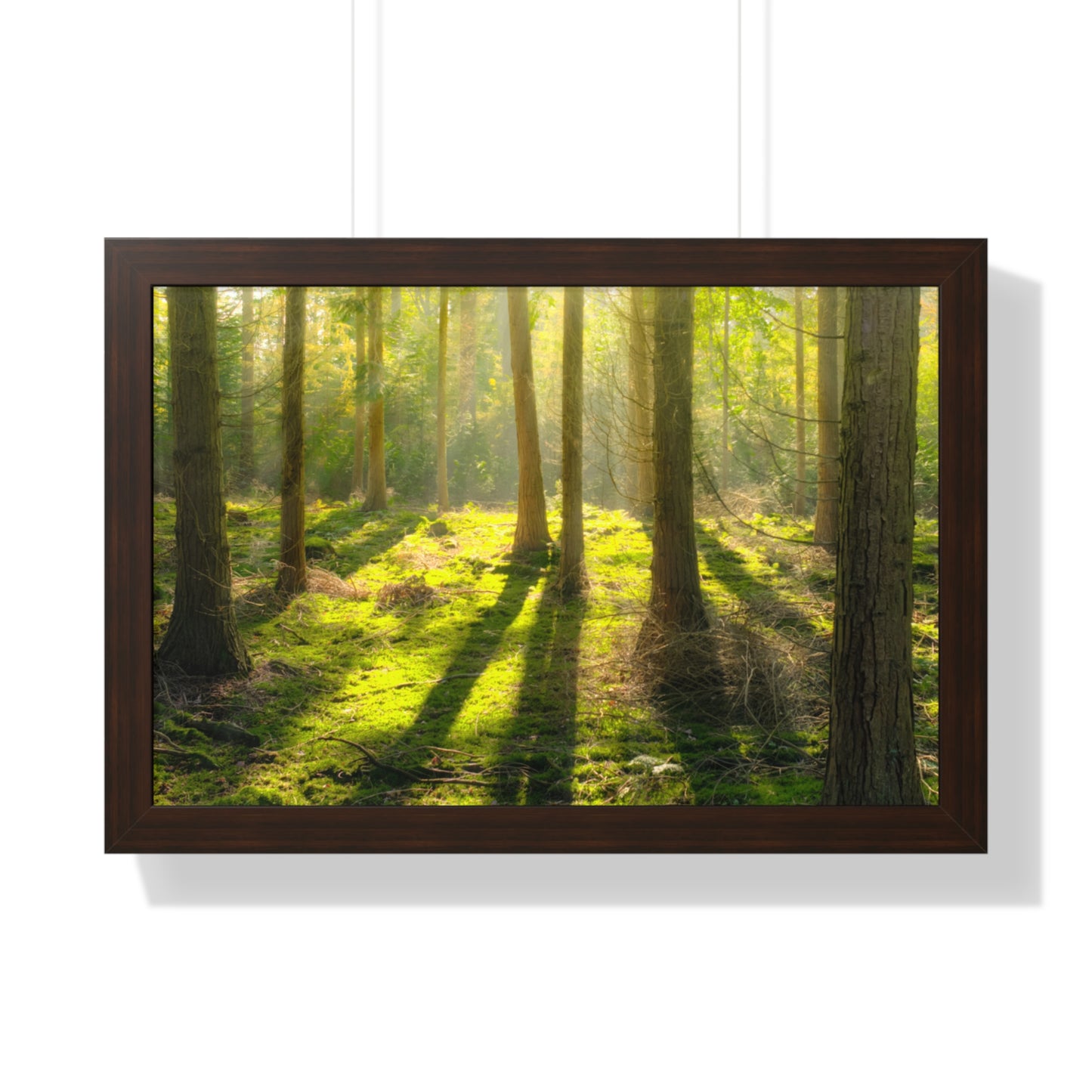 "Mossy Woodland" Framed Horizontal Poster