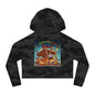 Fun Graphic Cropped Hooded Sweatshirt - “I’m Extremely Unstable! Run!” with “Stone Customs” logo on back
