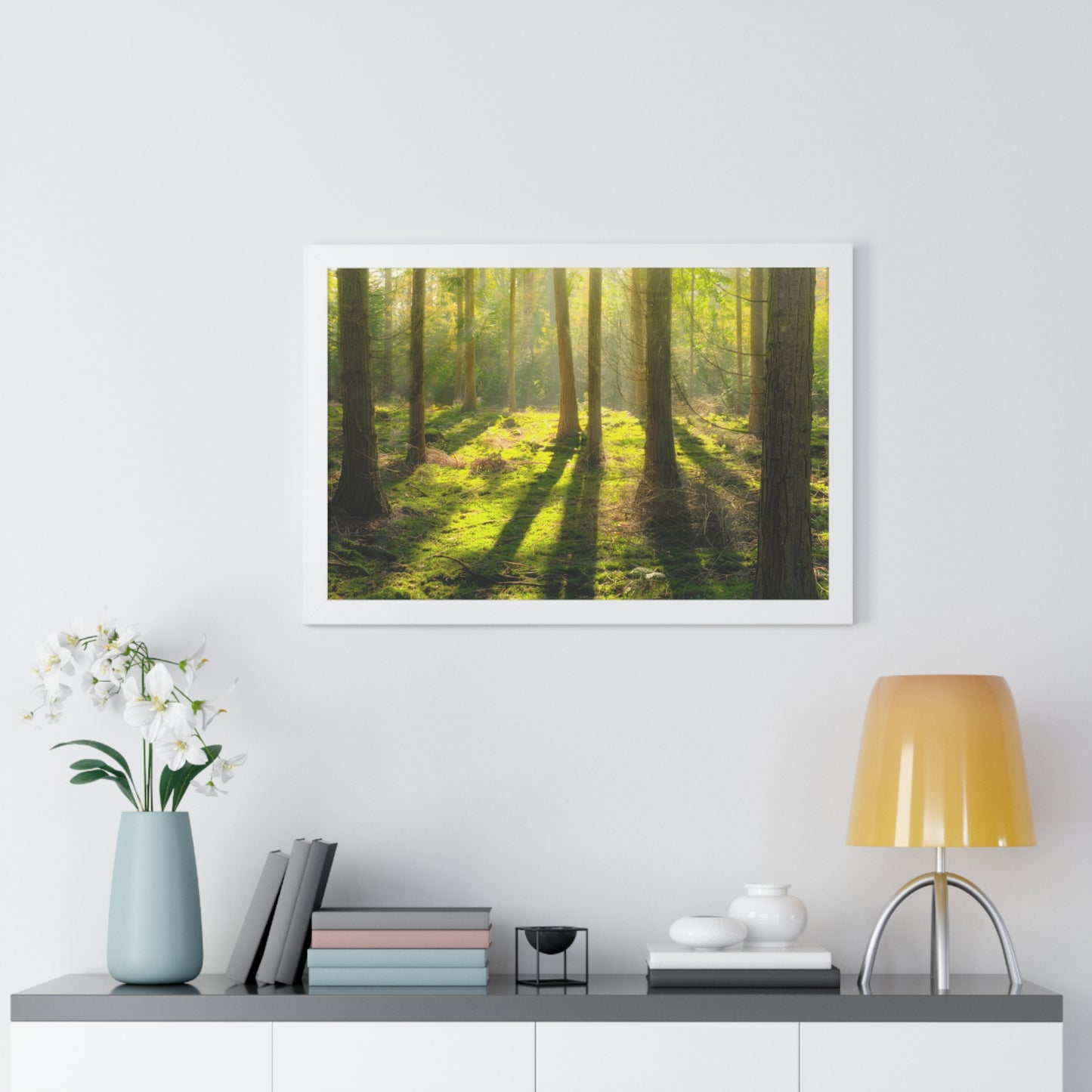 "Mossy Woodland" Framed Horizontal Poster