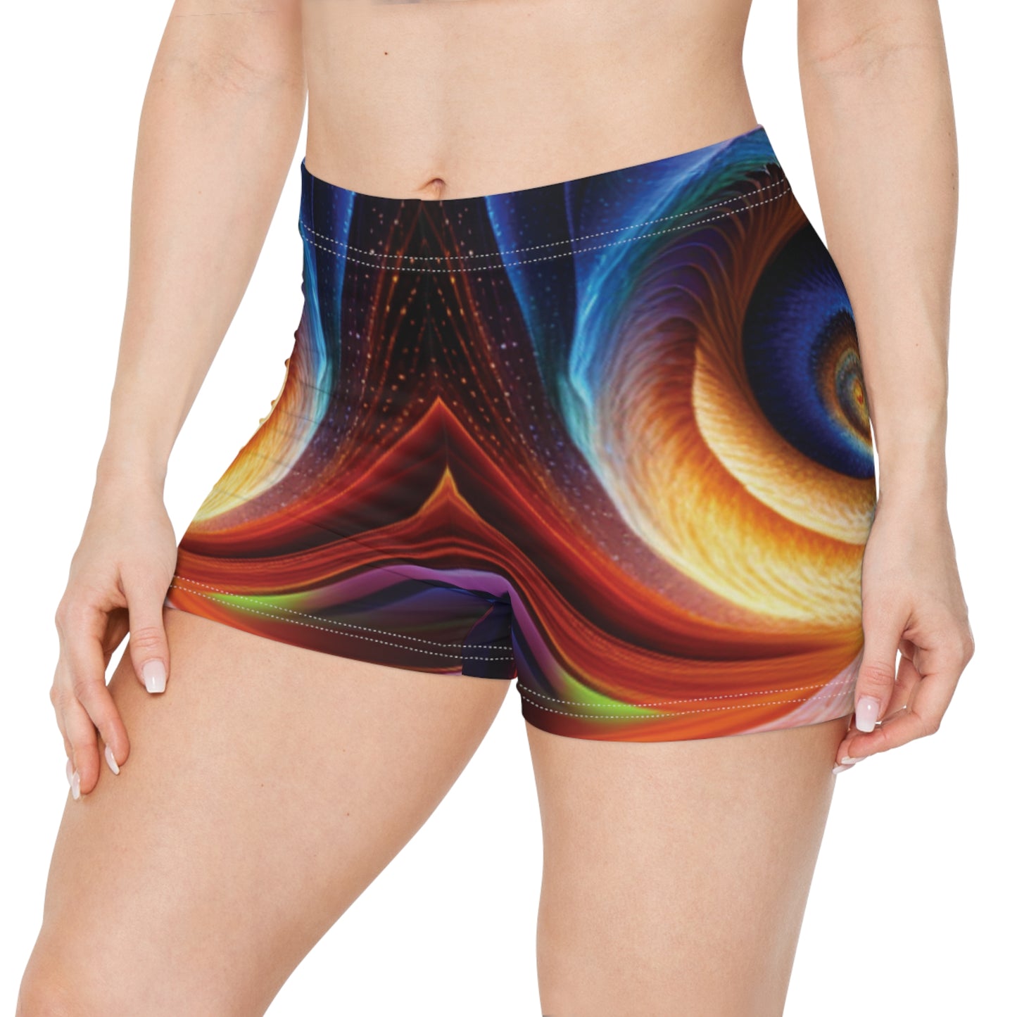 "Cosmic Spiral" Women's Shorts (AOP)