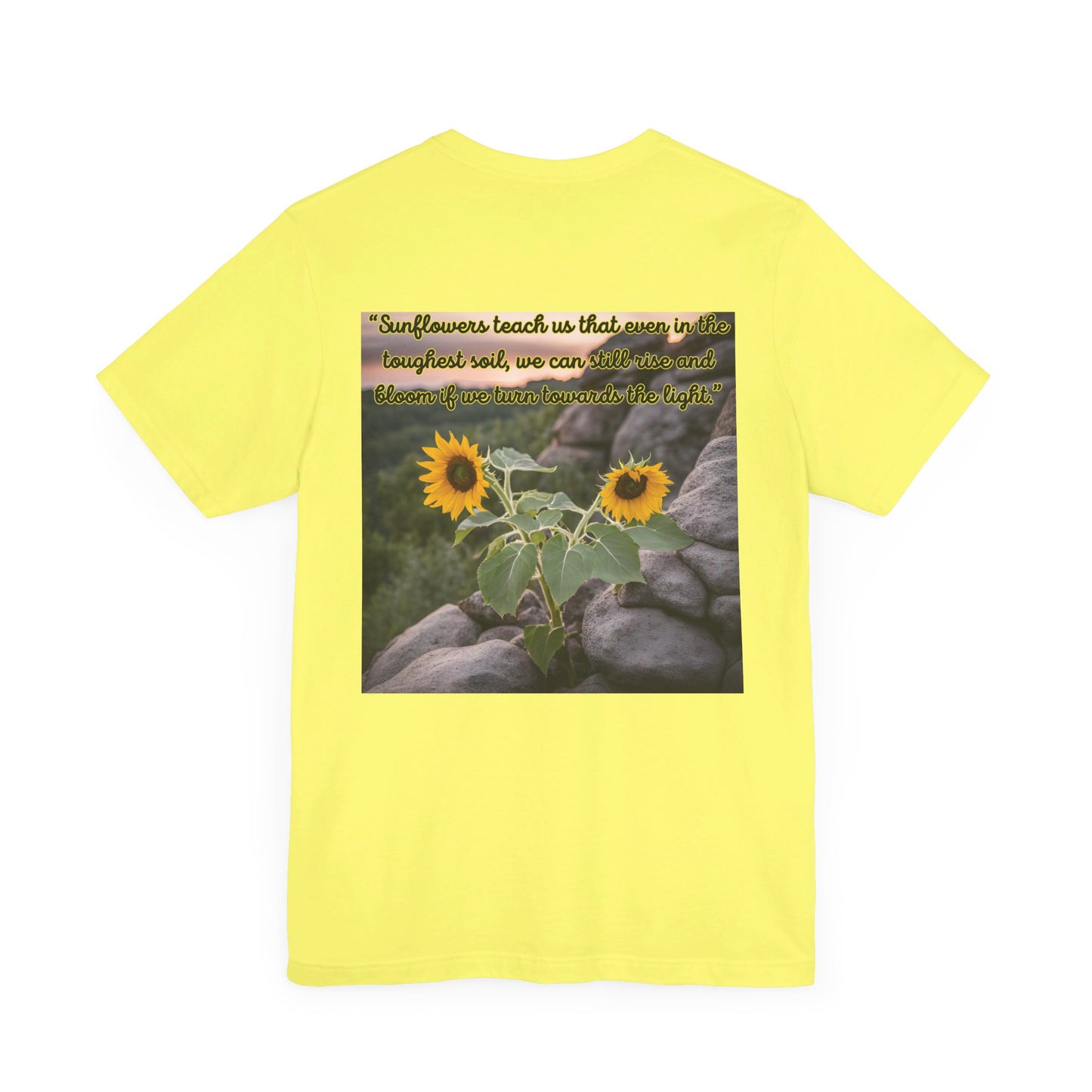 "Sunflower - Rise" Unisex Jersey Short Sleeve Tee 2