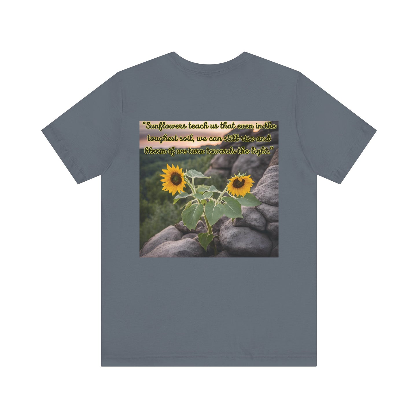 "Sunflower - Rise" Unisex Jersey Short Sleeve Tee 2