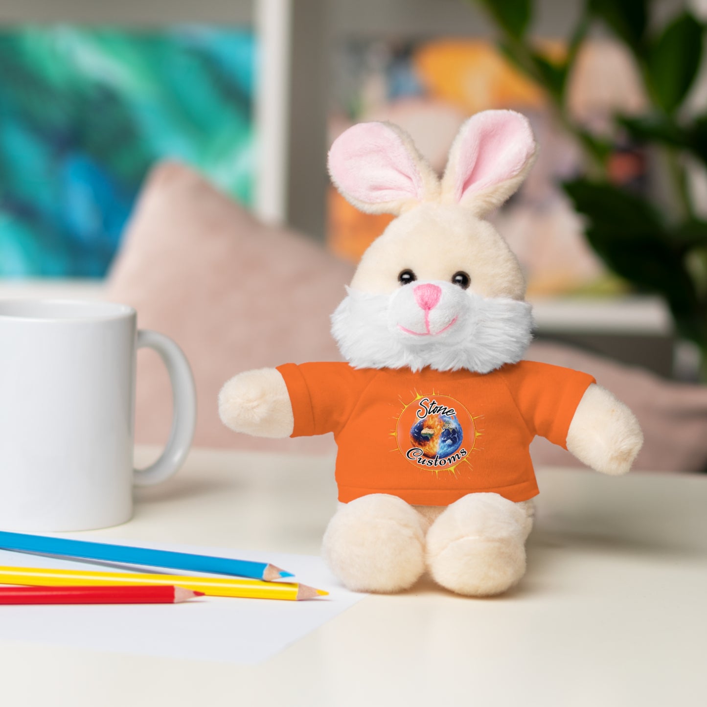 "Stone Customs" Stuffed Animals with Logo Tee
