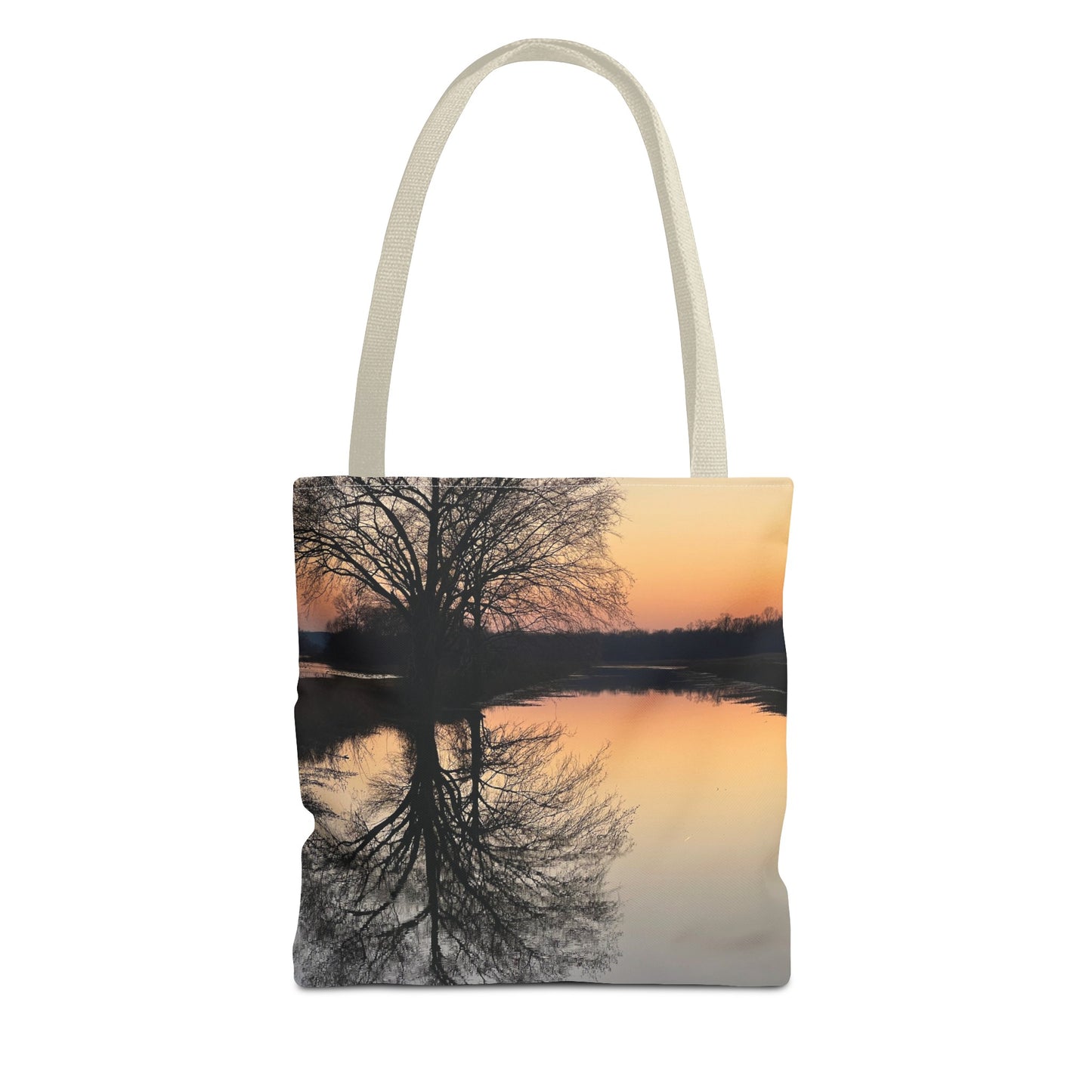 “Reflection At Sunset” Tote Bag (AOP)