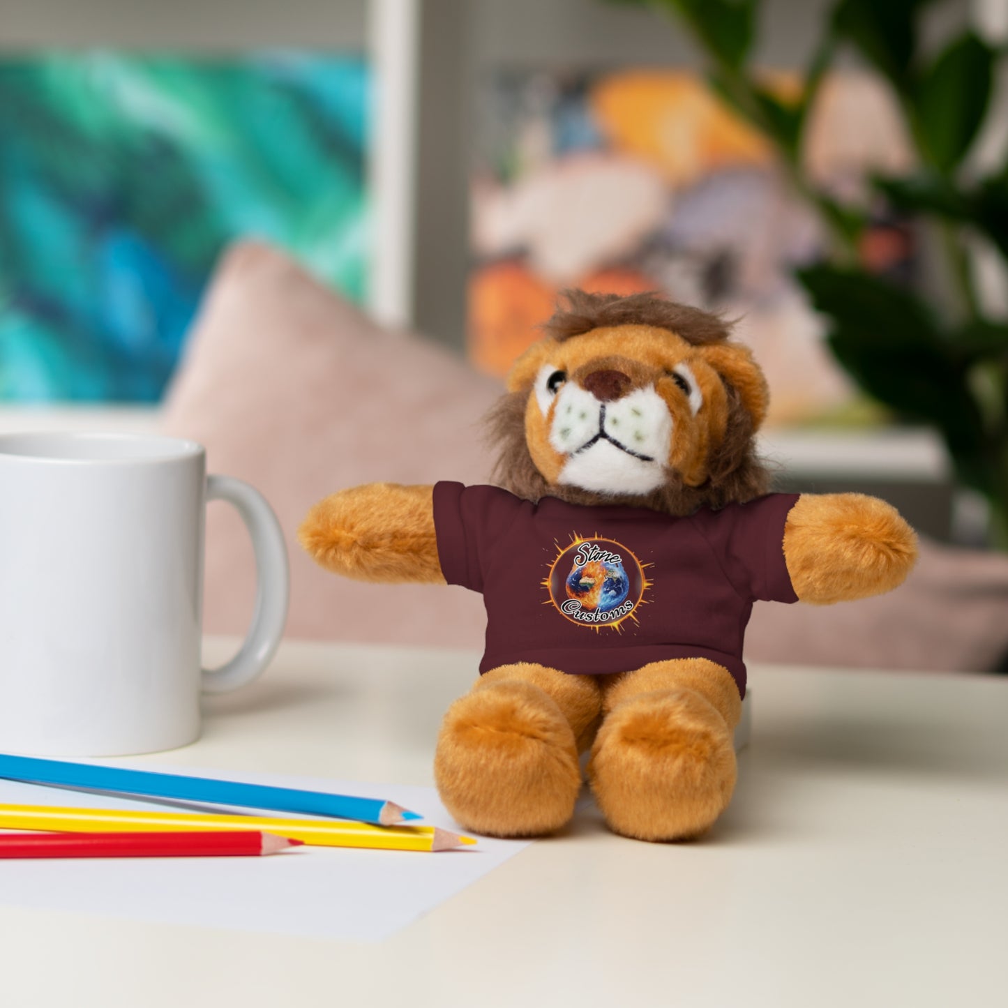 "Stone Customs" Stuffed Animals with Logo Tee