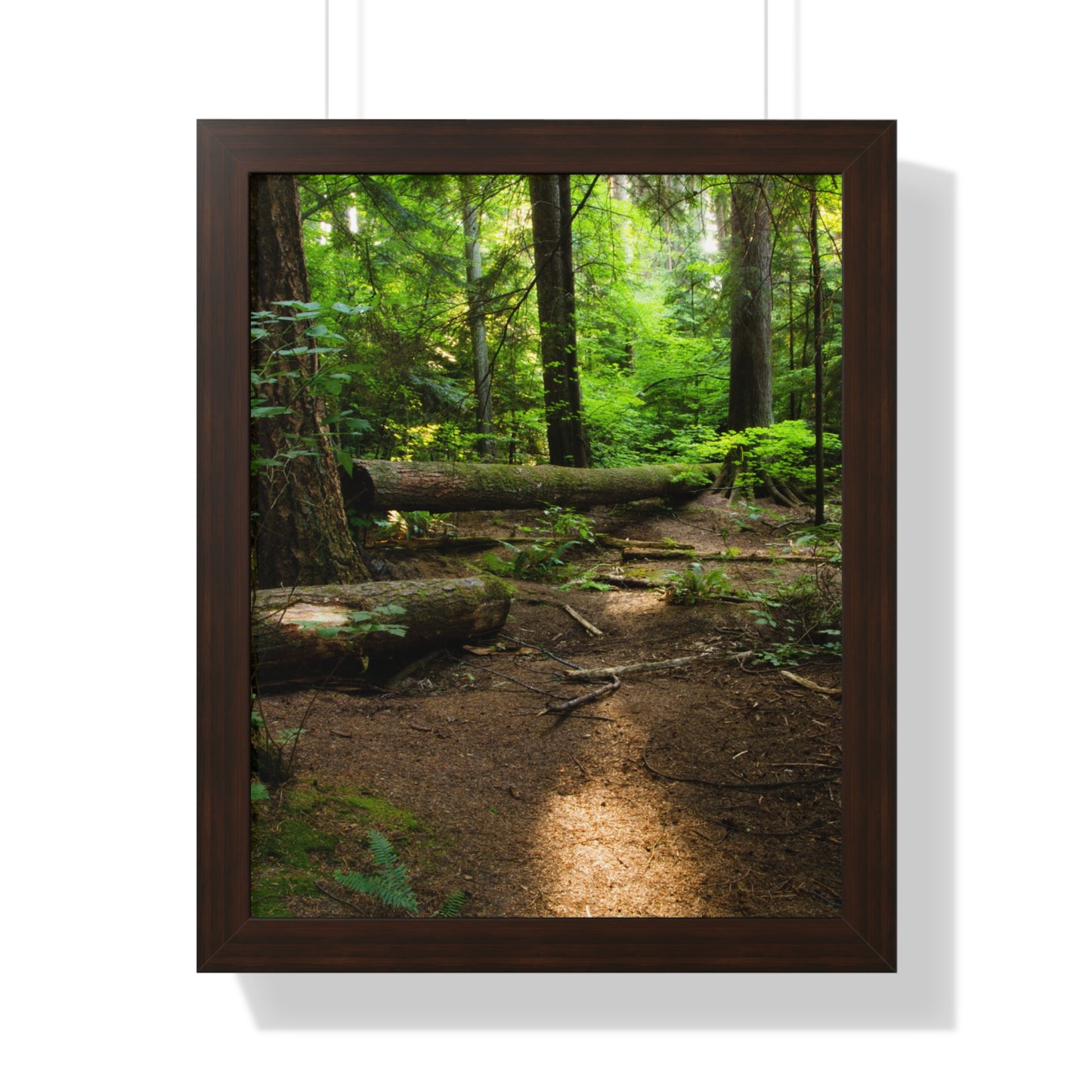 "Fallen Tree" Framed Vertical Poster