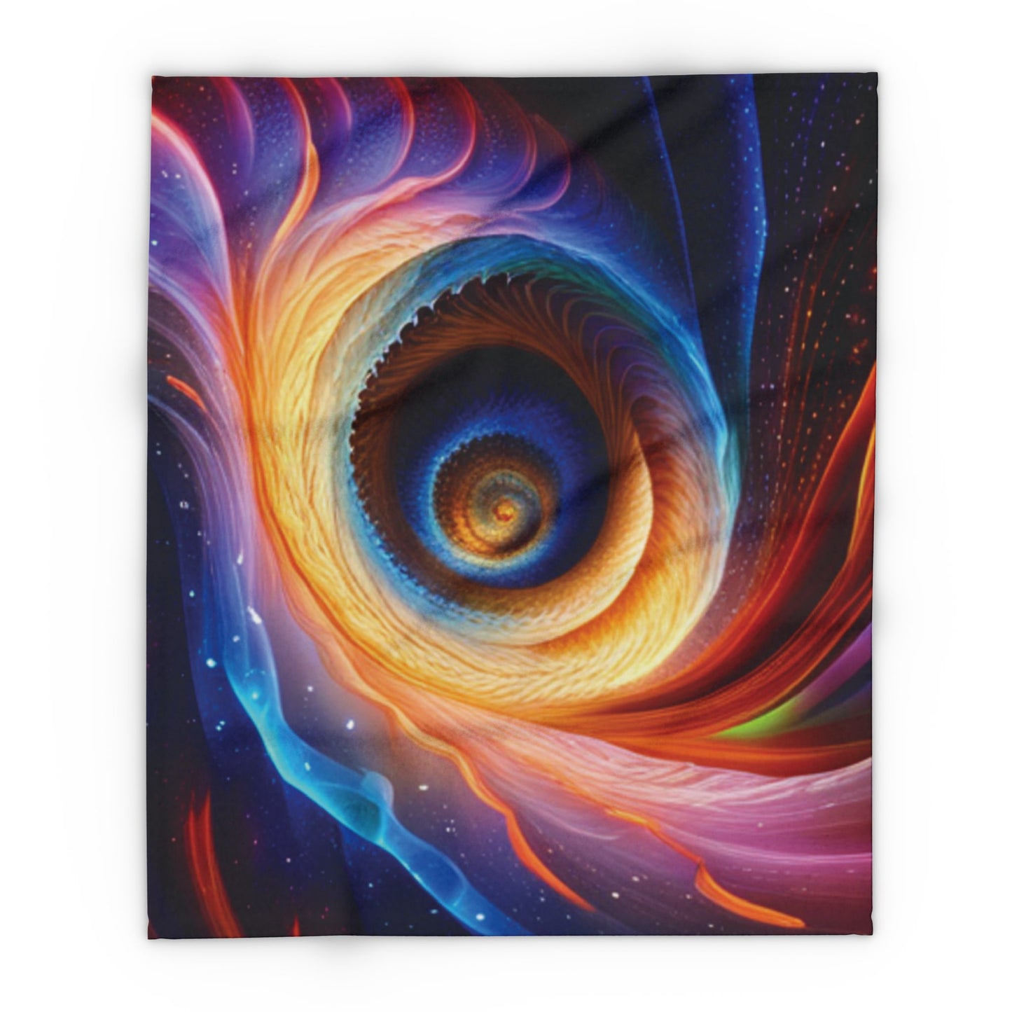 "Cosmic Spiral" Arctic Fleece Blanket