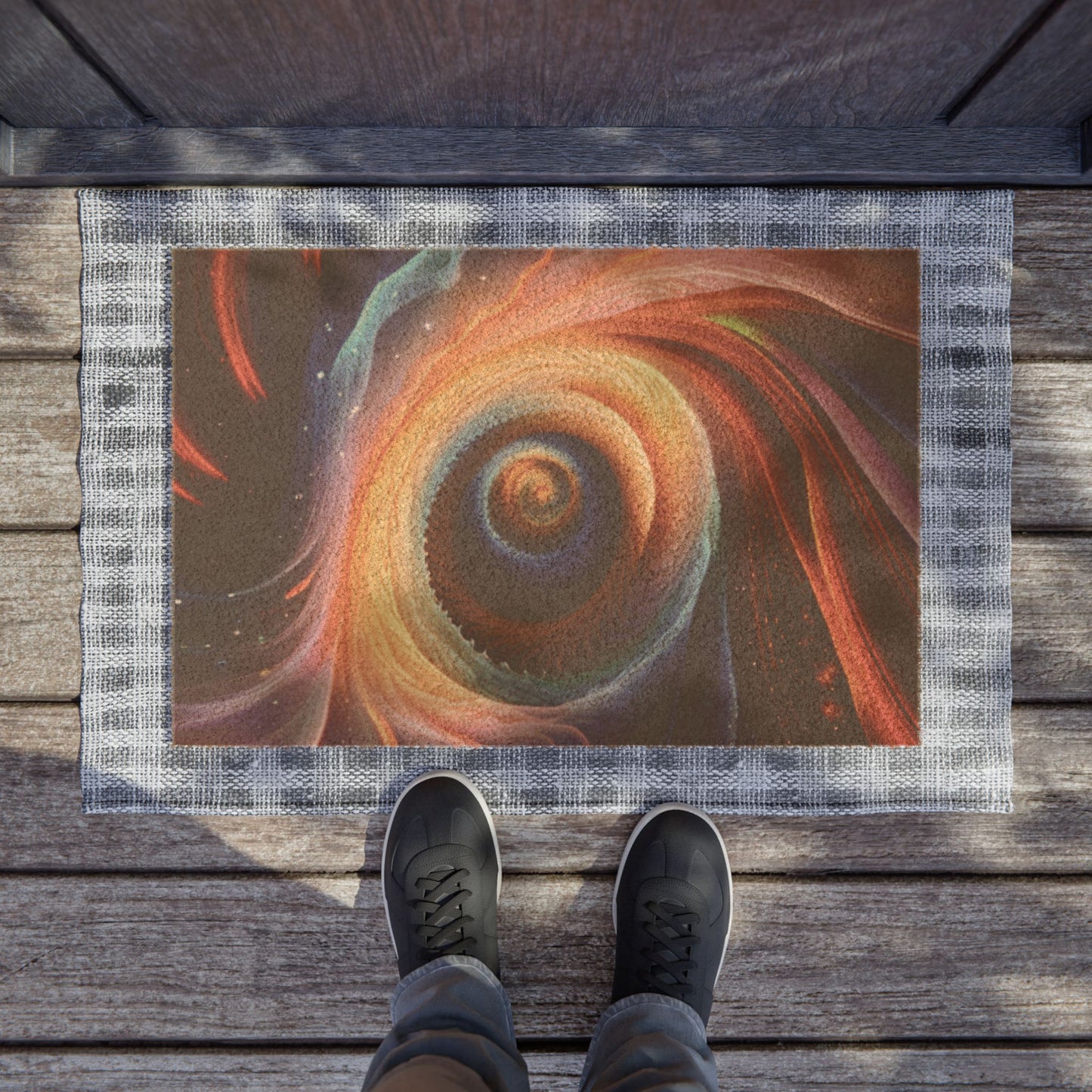 "Cosmic Spiral" Doormat